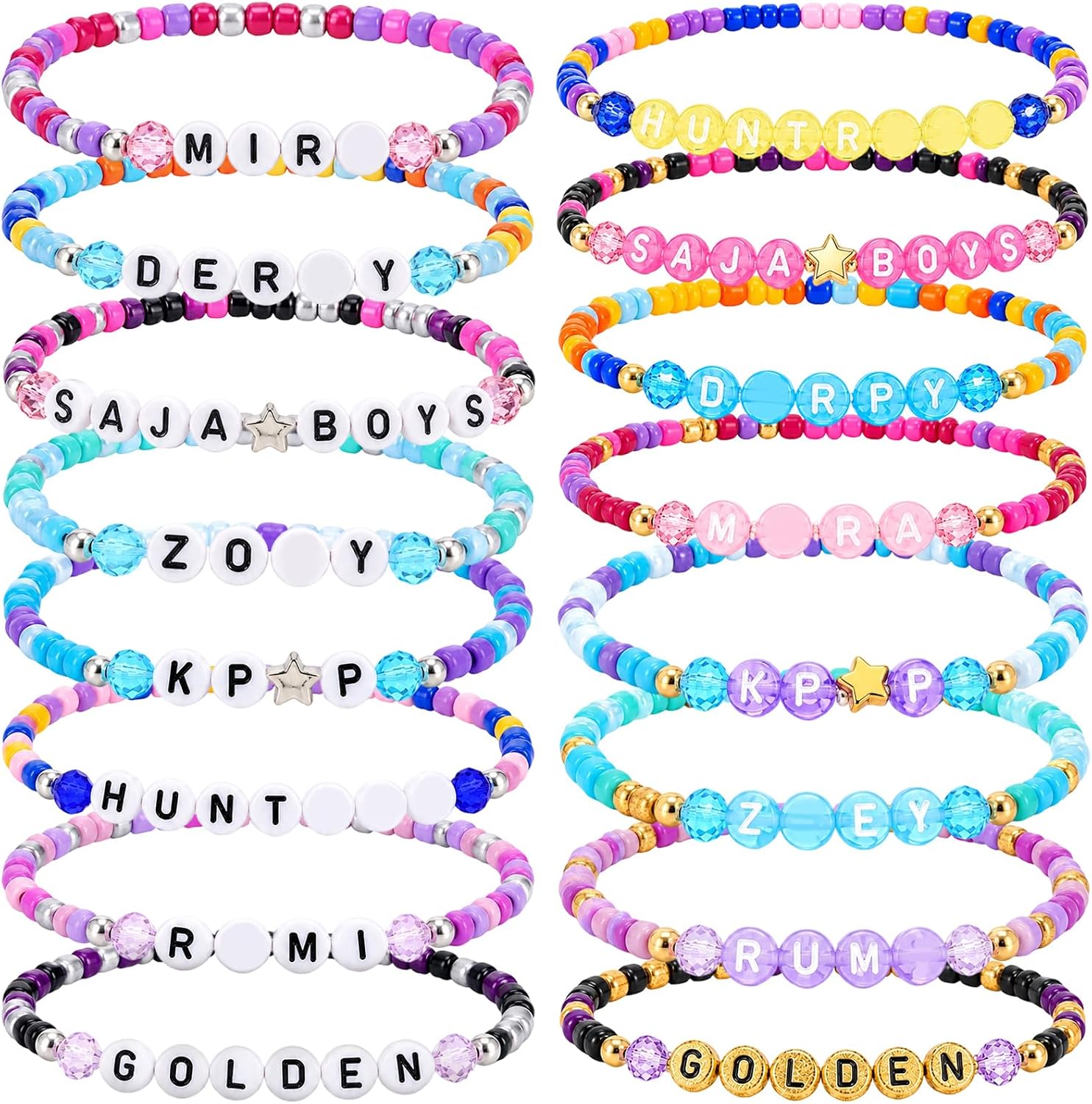 K Pop Hunters Party Favors Bracelets Korea Pop Merch for Singer