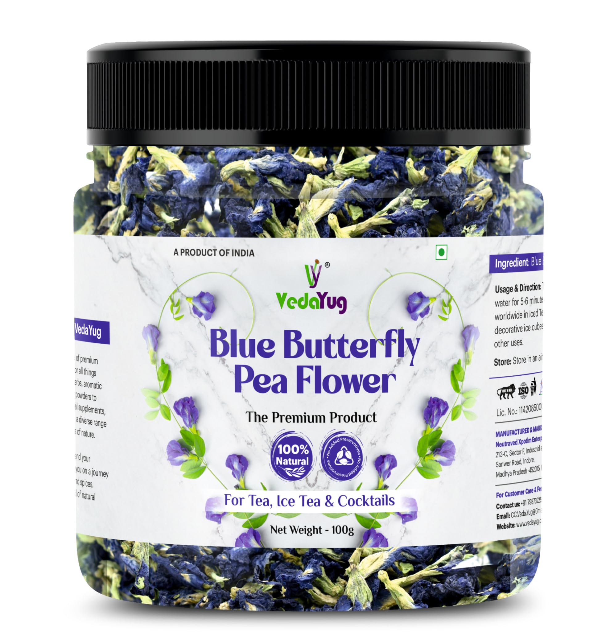 See full amazon price history chart for VY VedaYug Blue Butterfly Pea Flower Tea 100 Gram | Making ICE and Herbal Blue Flowers Tea with ANTI-OXIDANT, Caffeine Free | Use with Green Tea May Support Weight-Loss - 100g VY VedaYug Blue Butterfly Pea Flower Tea 100 Gram | Making ICE and Herbal Blue Flowers Tea with ANTI-OXIDANT, Caffeine Free | Use with Green Tea May Support Weight-Loss - 100g (B08PP6M9BB) Amazon Price History, Amazon Price Tracker