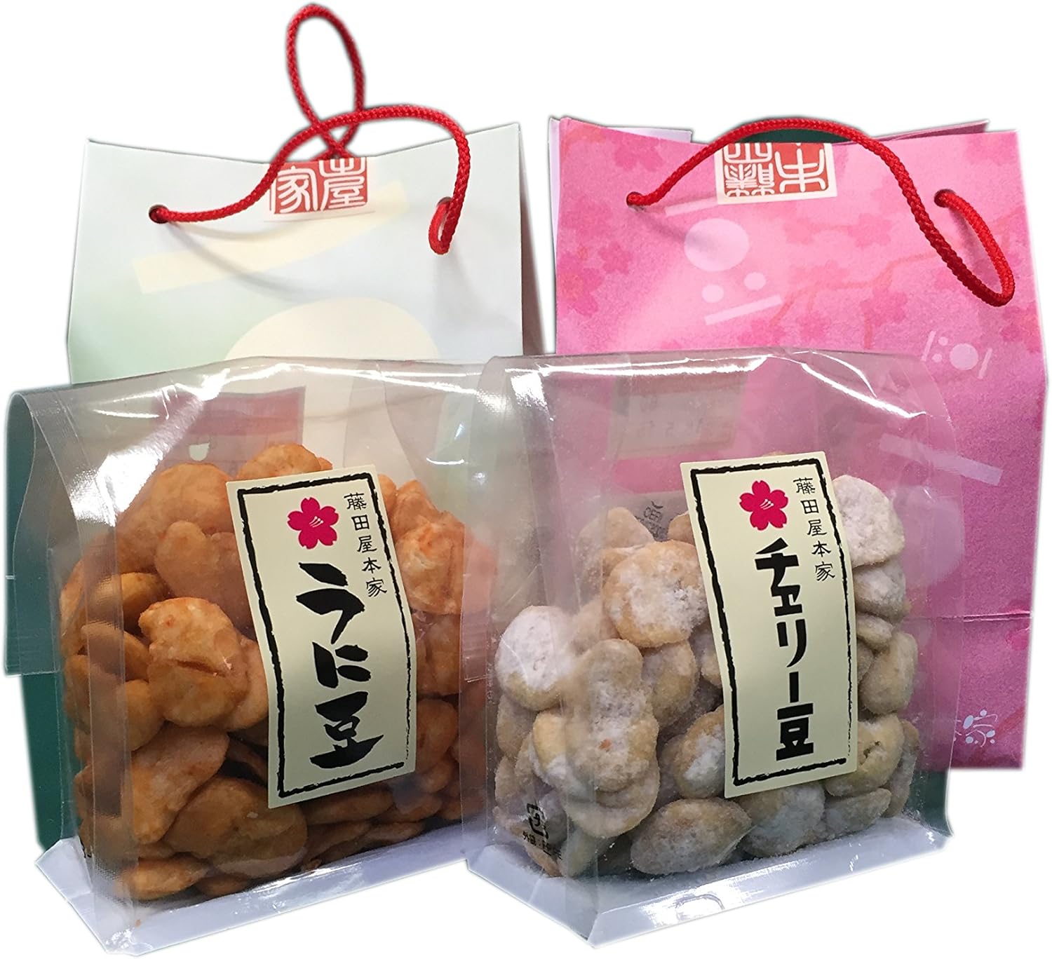 Amazon  藤田屋本家 チェリー豆 2種詰合せ 袋入り 160g  藤田屋本家 