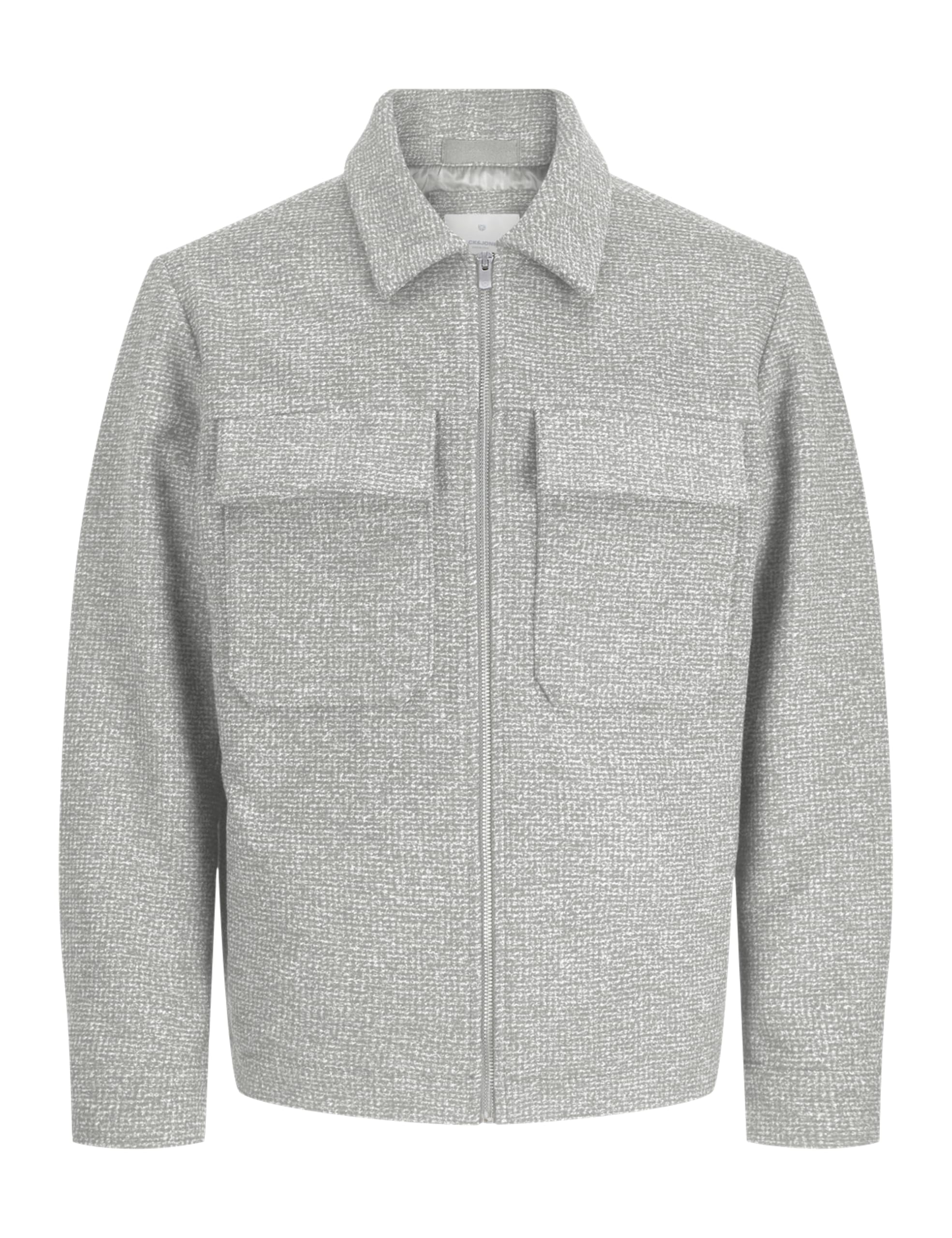 JACK & JONES Men's Jprccrussel Wool Blend Jacket Sn, Light Grey Melange, M, Light Grey Mix, M