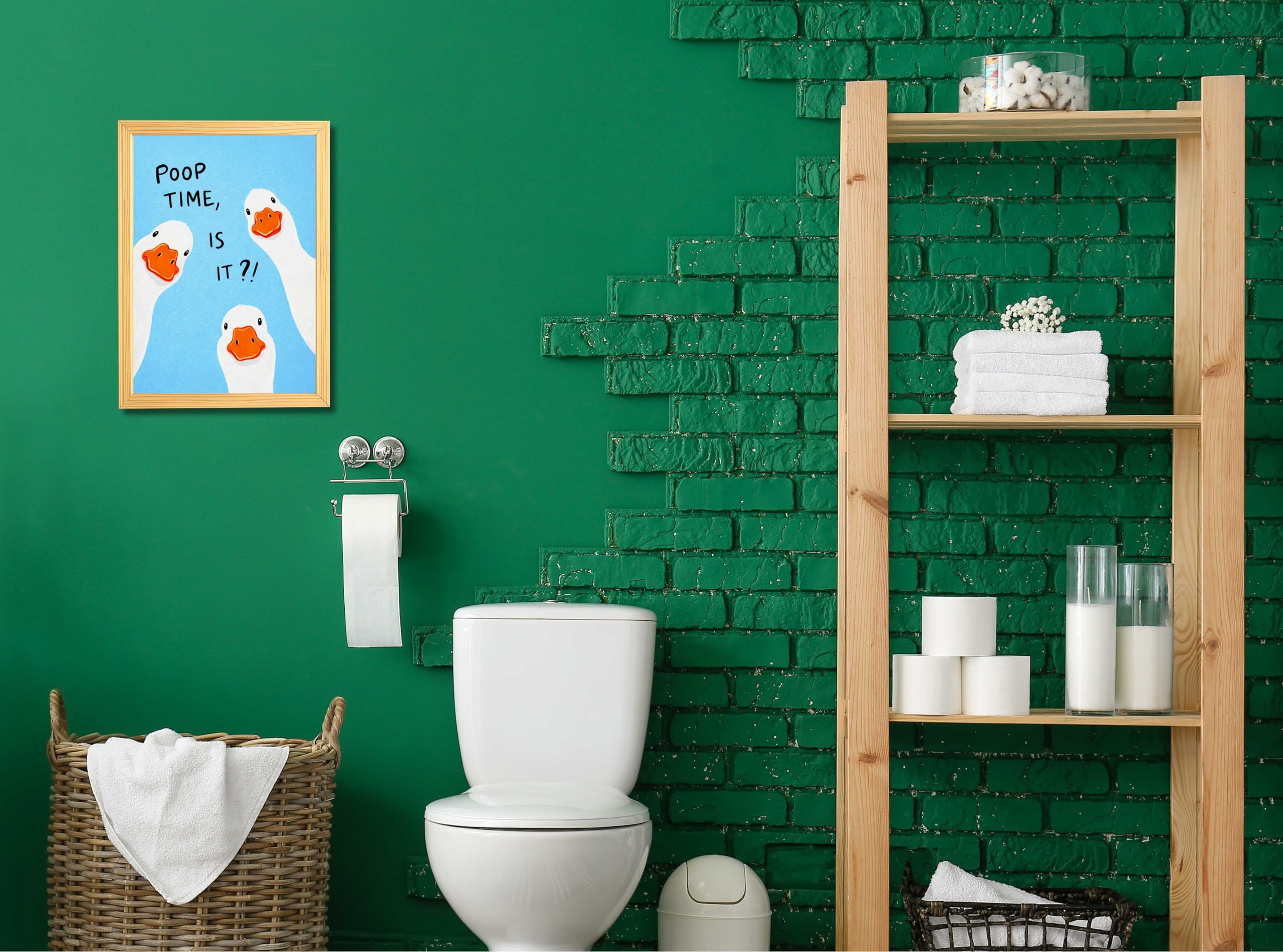 Funny Bathroom Wall Art | Quirky Toilet Signs -4