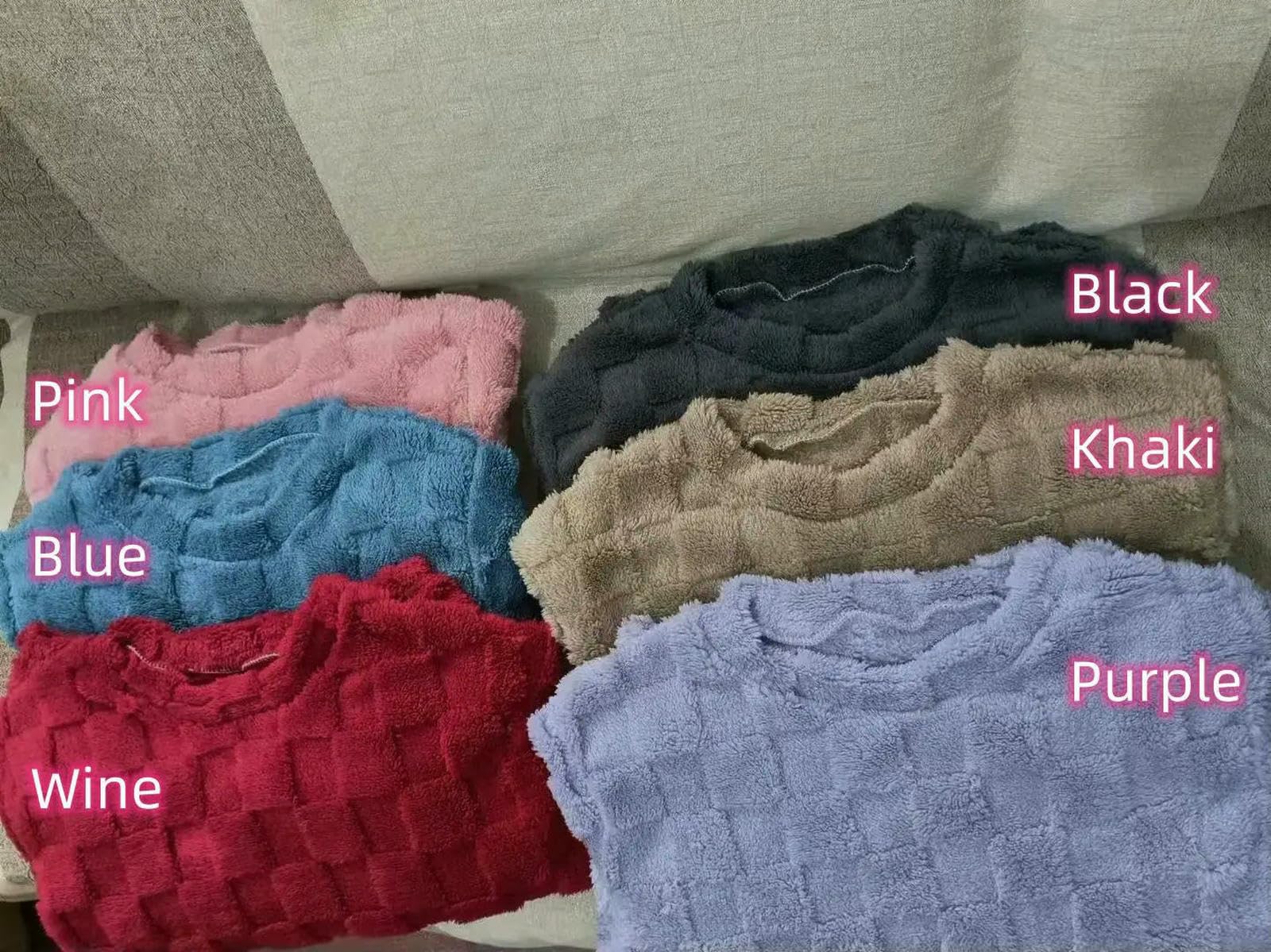Piżama samochodowa zimowa w kratkę-khaki-s