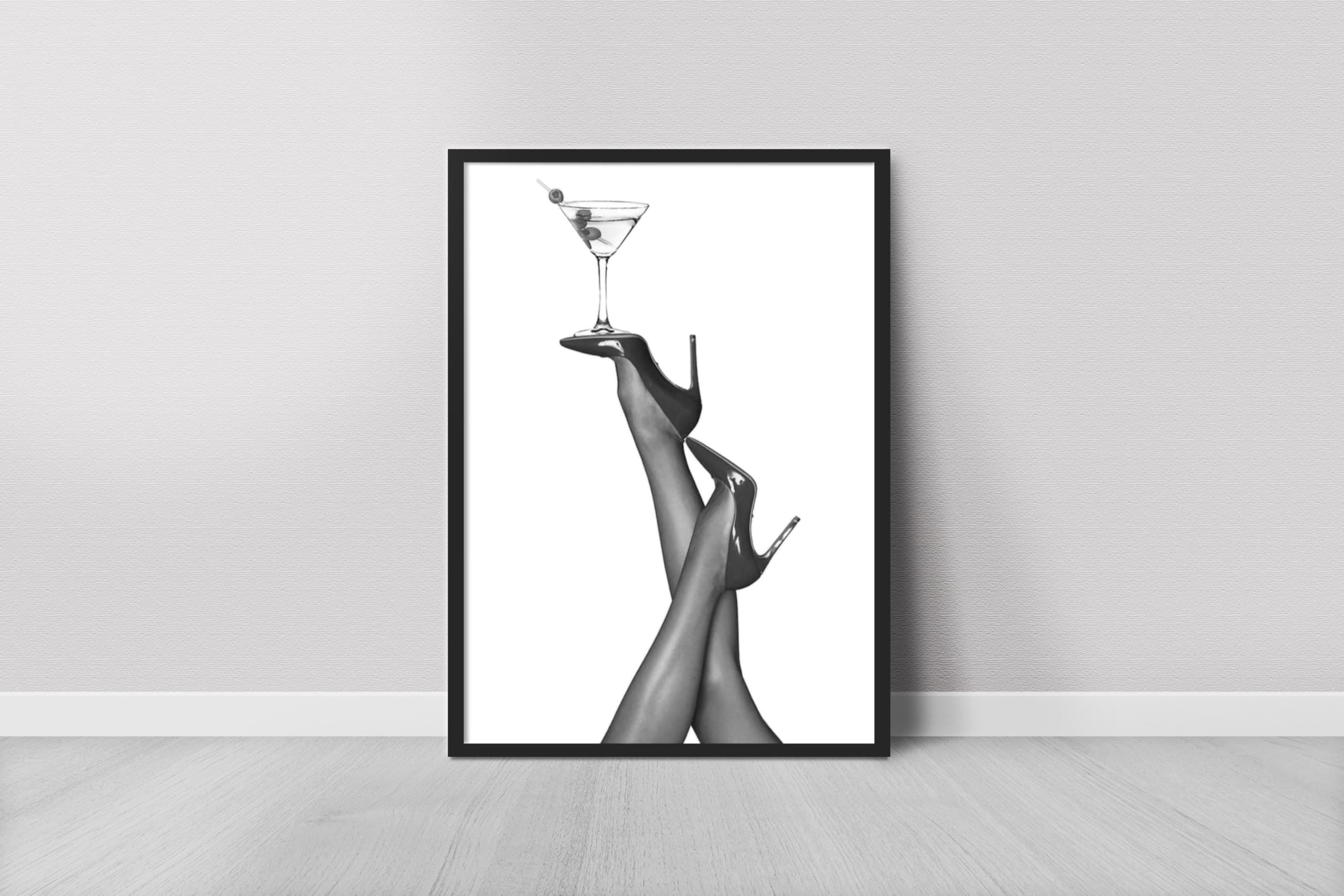 Art Mural Toile Martini High Heels Impression Haute Définition - 8