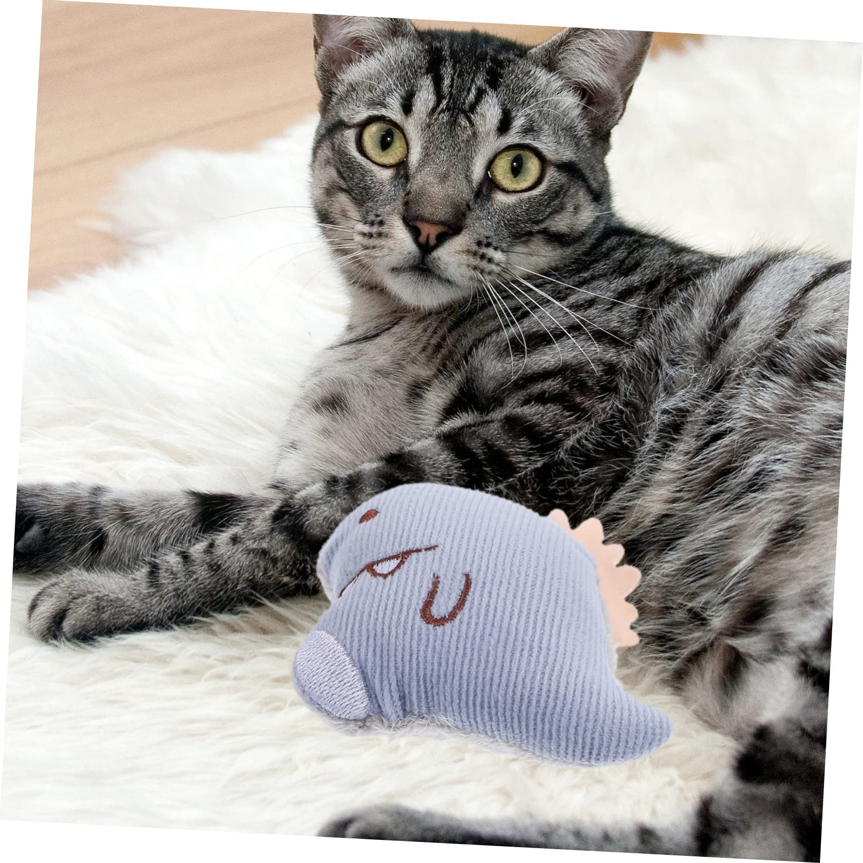 FOMIYES Plush Toys for Indoor Cats 3 Pieces Chew Toys and Filled Mint for Happy Cat Play