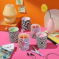 Vista 5 de Vela perfumada de cerámica que cambia de color lento, 12 oz - Vibin' Green