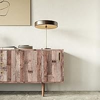 Vista 34 de Yun-aeon Natural Wood-Dark Grey Wood Contact Paper Peel and Stick Wallpaper 17.3"x 80"Self Adhesive Removable Vintage Faux Wood Wall Paper Plank