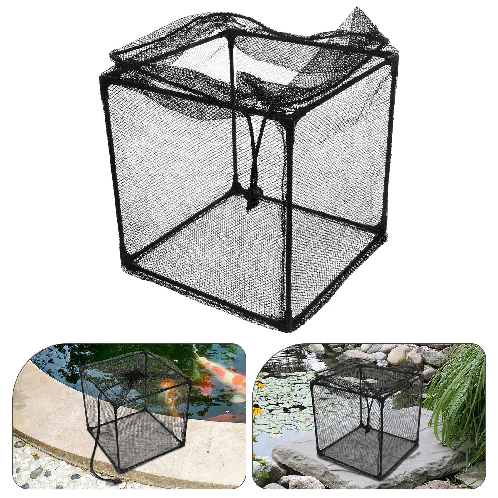 Wasserdichter Universal-Teichfilterkasten und Aquarium-Pumpenabdeckung, Anti-Verstopfung, Netztasche für tauchfähige Outdoor-Wasser-Gartenpumpen, unverzichtbares Zubehör, 2 Stück