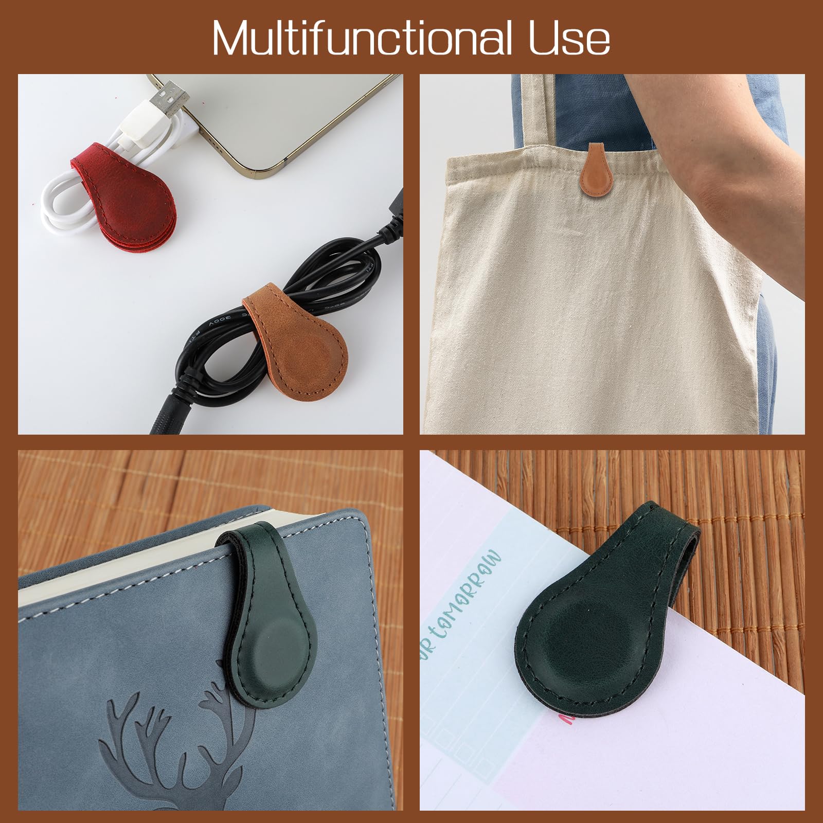 Magnetisches Leder-Lesezeichen – Retro-Design, Starke Magnete, Für Bücher, Als Geschenk Für Leser