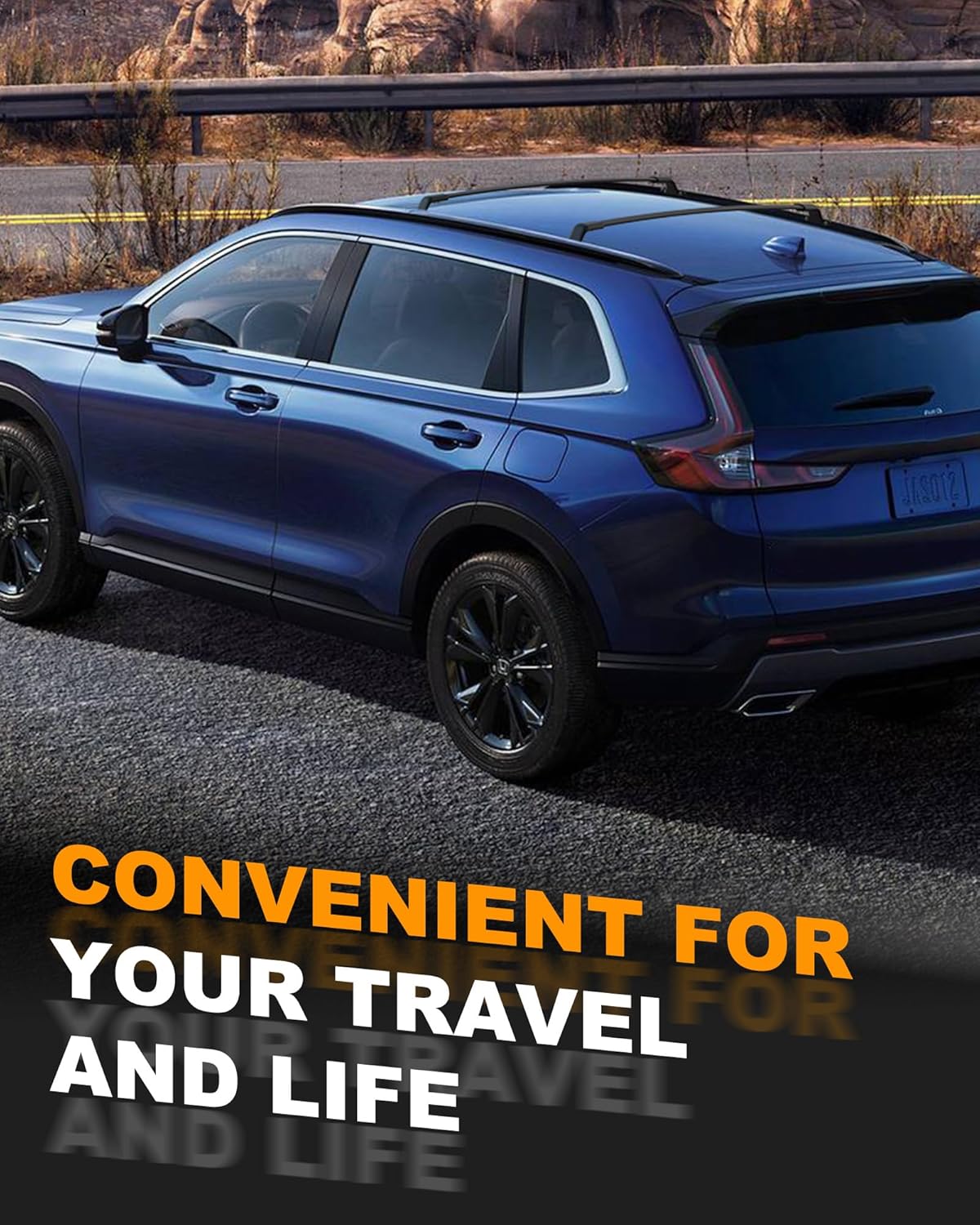 Snailfly 4PCS Roof Rack Rail Cross Bars Fit for Honda CRV CR-V 2023 2024 2025 EX EX-L LX Side Rails Crossbars Cargo Carrier Accessories