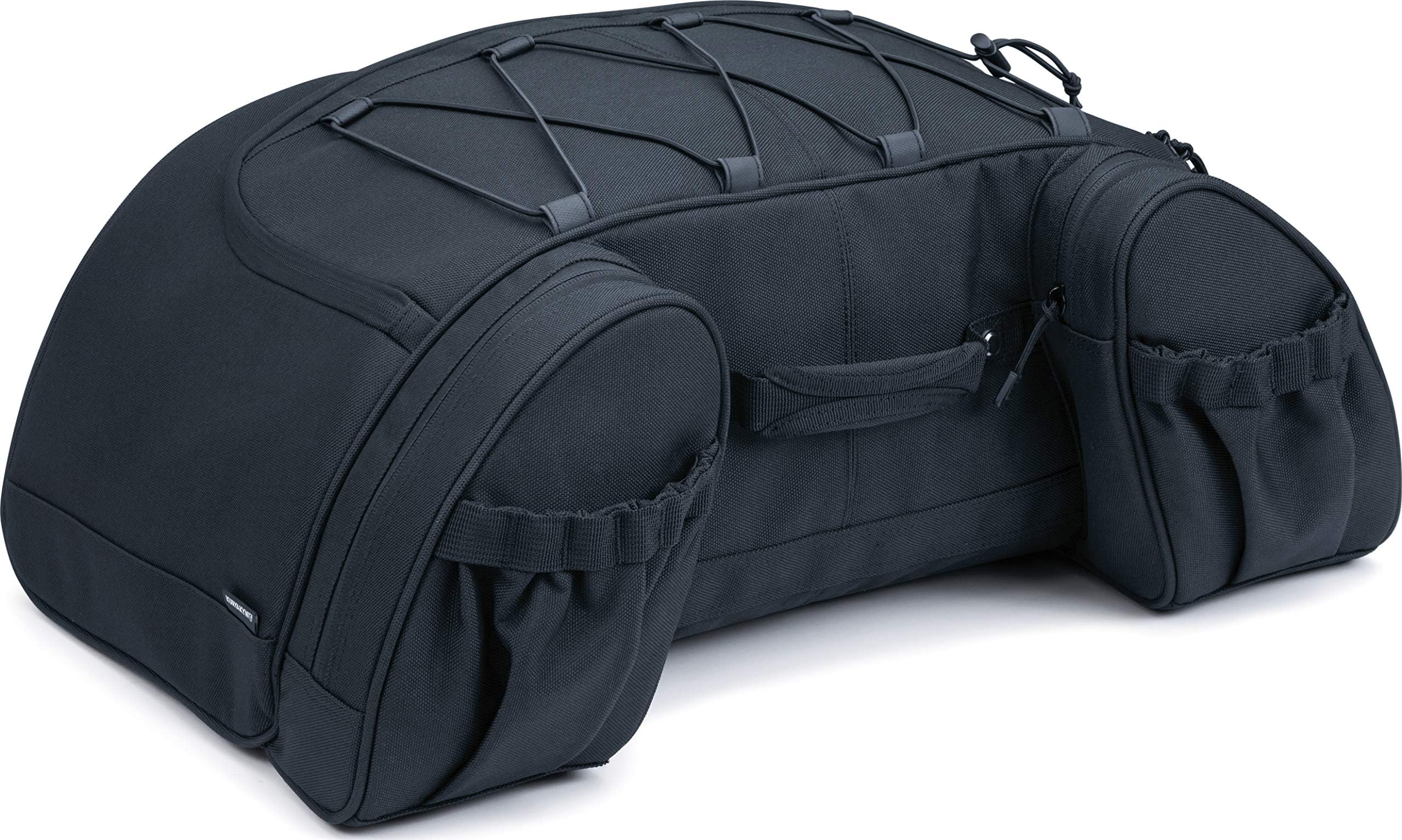 5281 Momentum Hitchhiker Motorcycle Travel Luggage: Weather Resistant Trunk Rack Bag, Black