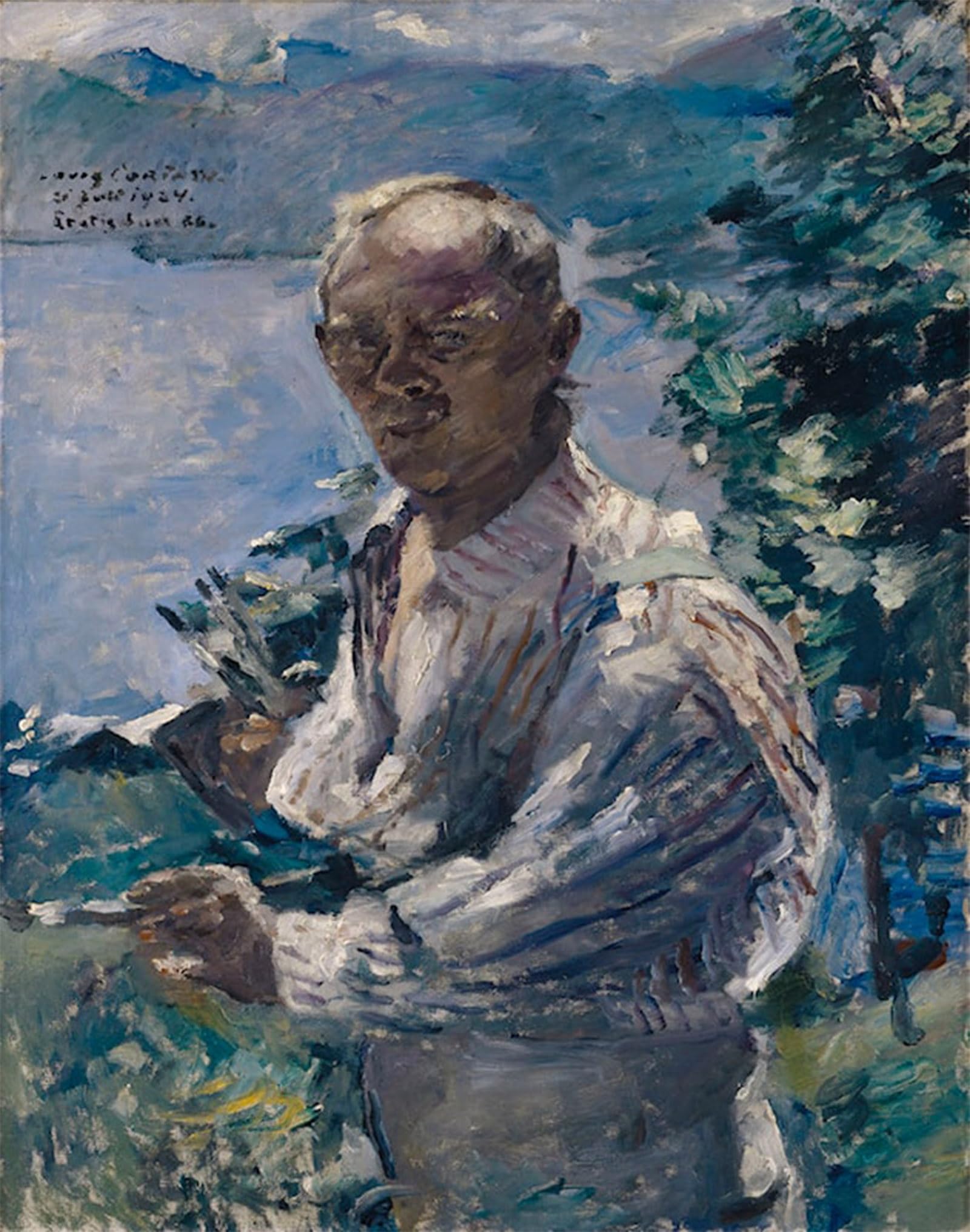 ARTXLXXBN Famous Painting Canvas Artwork Graffiti Print Self-Portrait Lovis Corinth Portrait Canvas Image for Home Decor 60x90cm