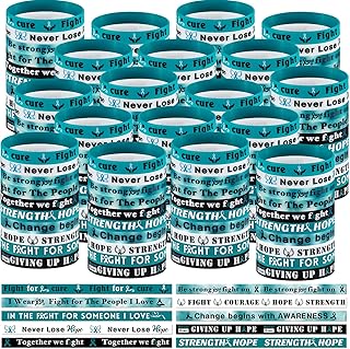 PullCrease 200pcs Awareness Silicone Bracelets Cancer Bracelets Inspirational Cancer Awareness Wristband for Pediatric Can...