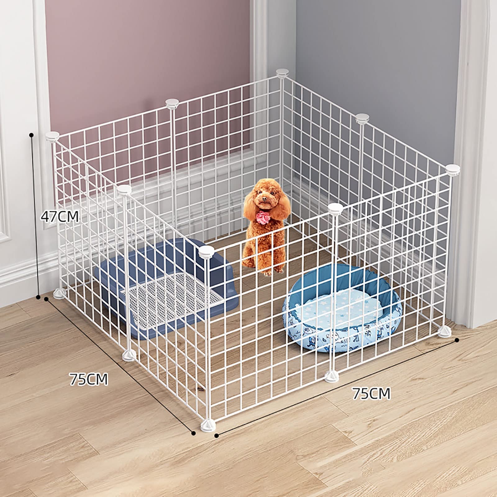 Gabbia per Gatti - Gabbia per Gatti Recinto per Gatti da Interno Recinto per Gatti Trasportini per Cani Gabbia per furetti Trasportini per Cani Facile da Pulire - Ampio Spazio per Esercizi Ideale