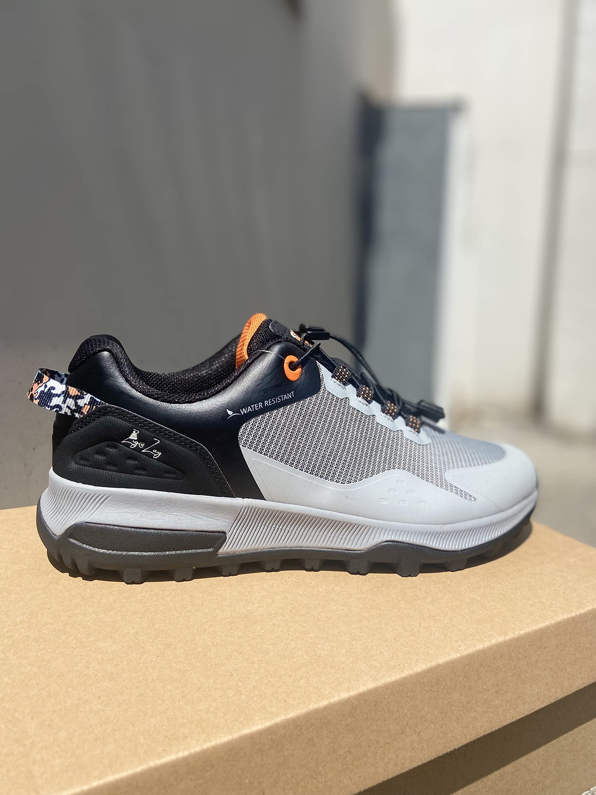 KGS Buty trekkingowe/wspinaczkowe H/F - antypoślizgowe wodoodporne buty do biegania - Komfort i trwałość - niebieskie, Szary, 42 EU