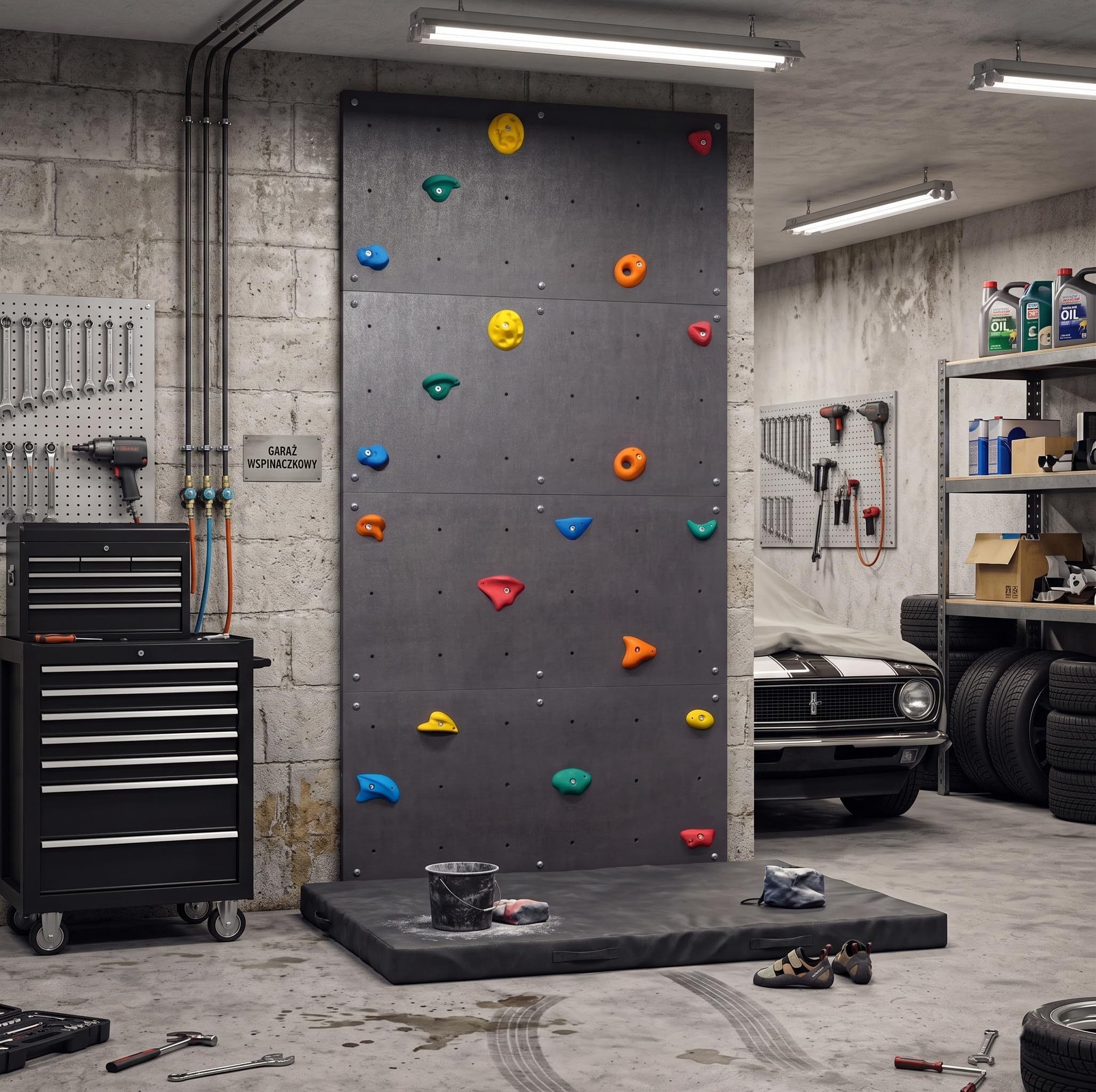Kletterwand - Klettergerüst für Outdoor - Boulderwand für Garten, Holzhaus, Spielplatz