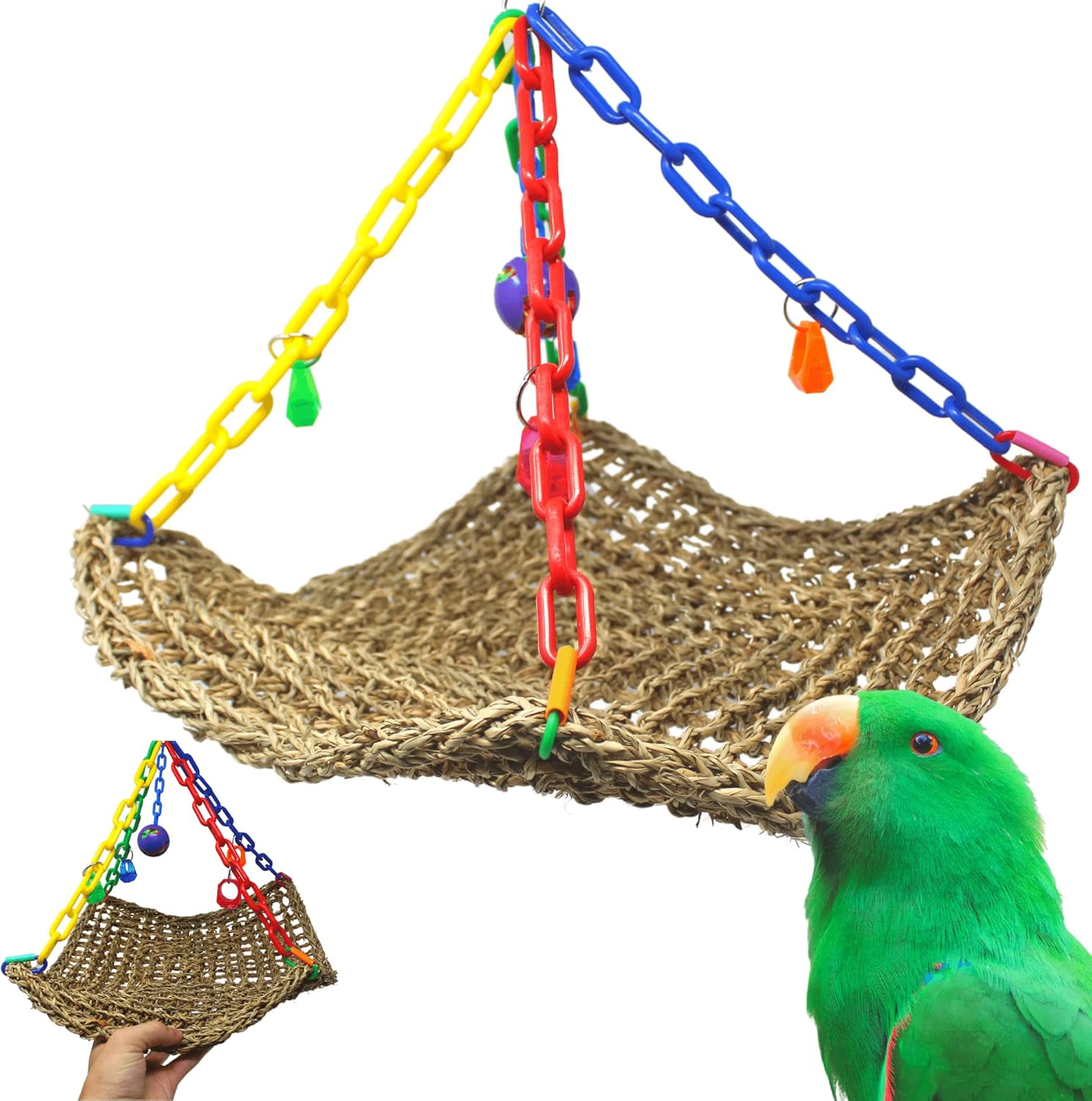 Bonka Bird Toys 1958 Large Flying Trapeze Platform Swing Bird Toy Parrot Cage Amazon