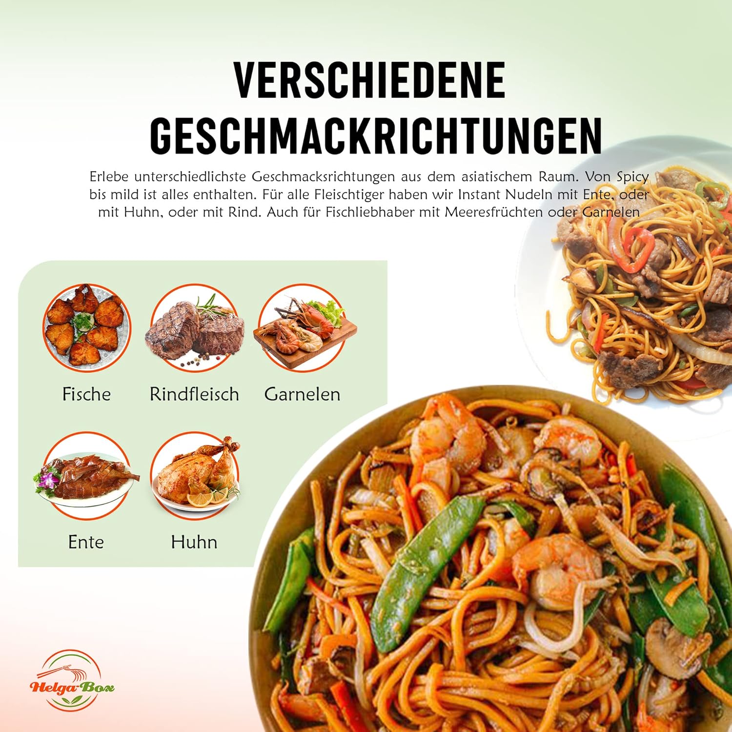 Die ultimative HELGA-BOX: 12 köstliche Asia Instant Nudeln im Test!