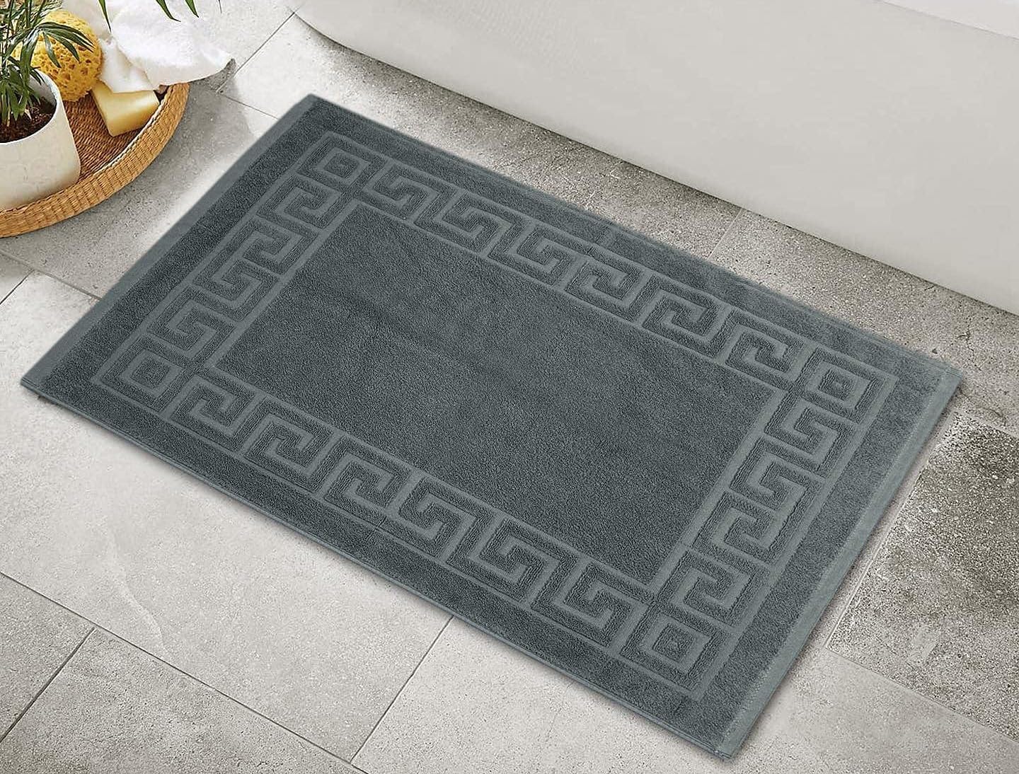 AYUS 780 GSM Pure Cotton Bath/Door Mat Luxury Hotel & Spa Quality, Ringspun Cotton, Maximum Softness & Absorbency 30 x 20 (in Inches)/(51 x 76 cm) (Grey) (B09J3PZSR3) Amazon Price History, Amazon Price Tracker