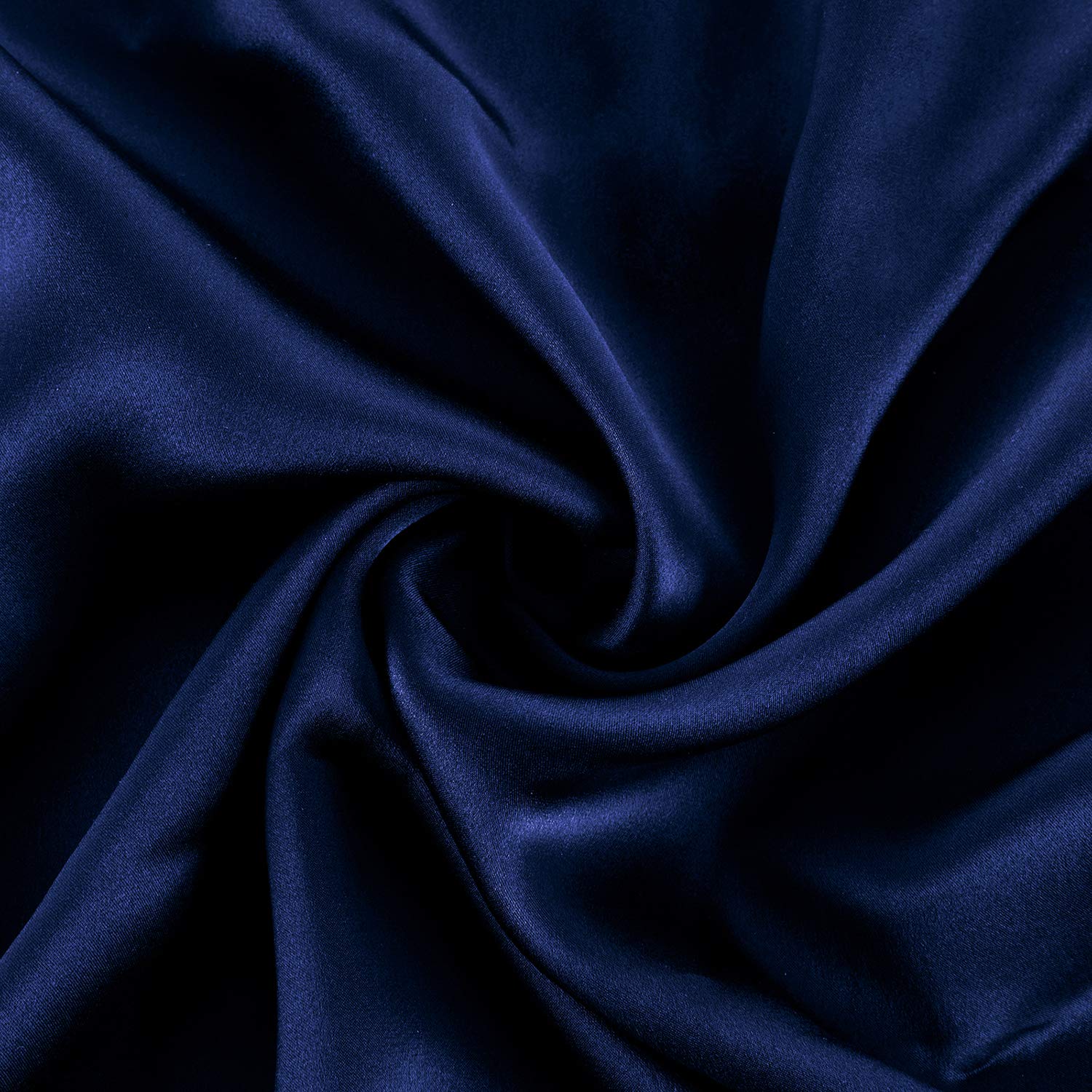 RUIPTSKE Federa per cuscino in seta naturale, ipoallergenica, 22 mamme, 100% seta, 600 fili, con cerniera nascosta, certificata OEKO-TEX (blue, 50x75cm)