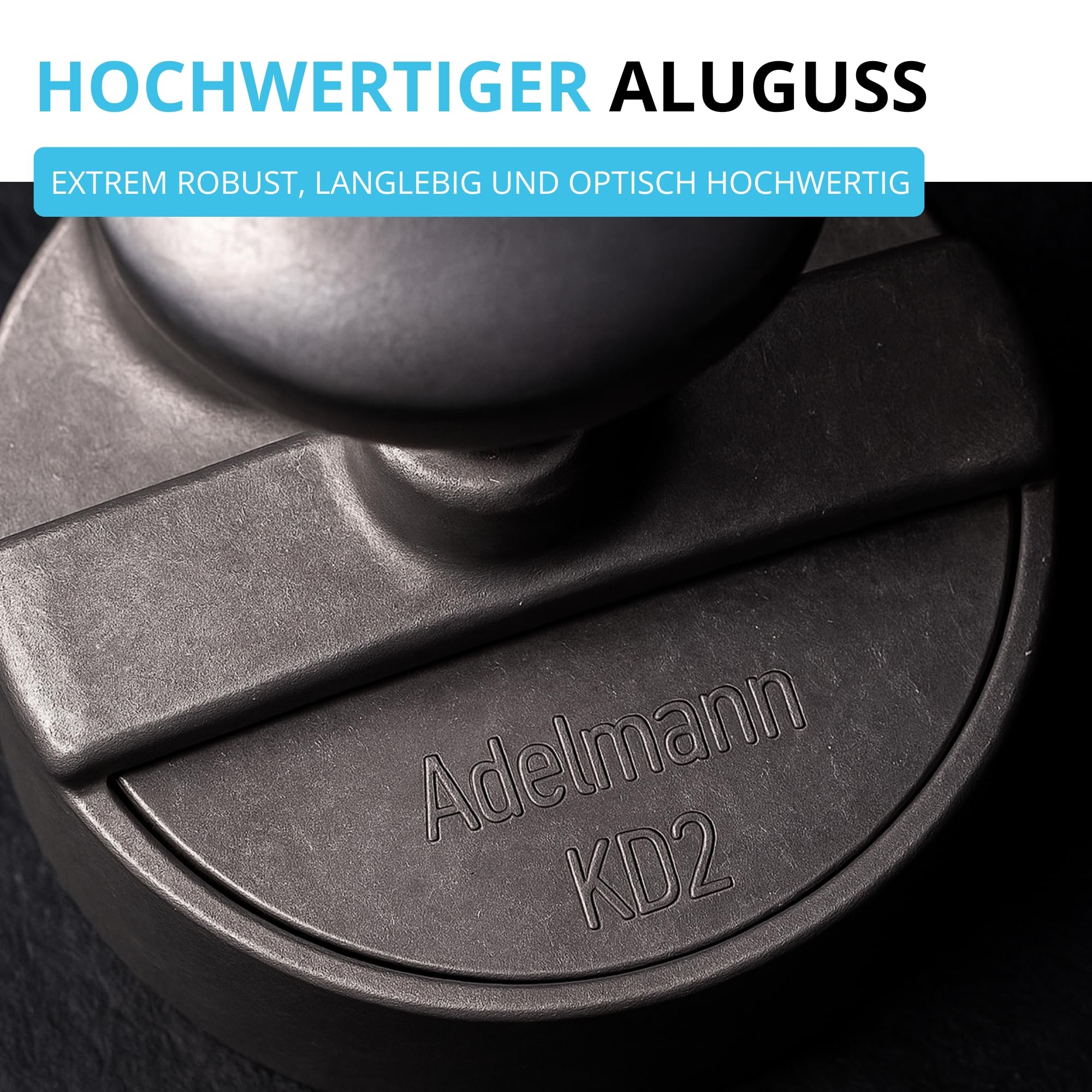 Profi Burgerpresse Hamburgerpresse Ø 100 mm Aluminium - Pattyauswerfer Anti-Haft-Prägung | Aluguss-Presse für perfekte Burger Hamburger | Pattie Maker Patty Former - hochwertige Hackfleischpresse