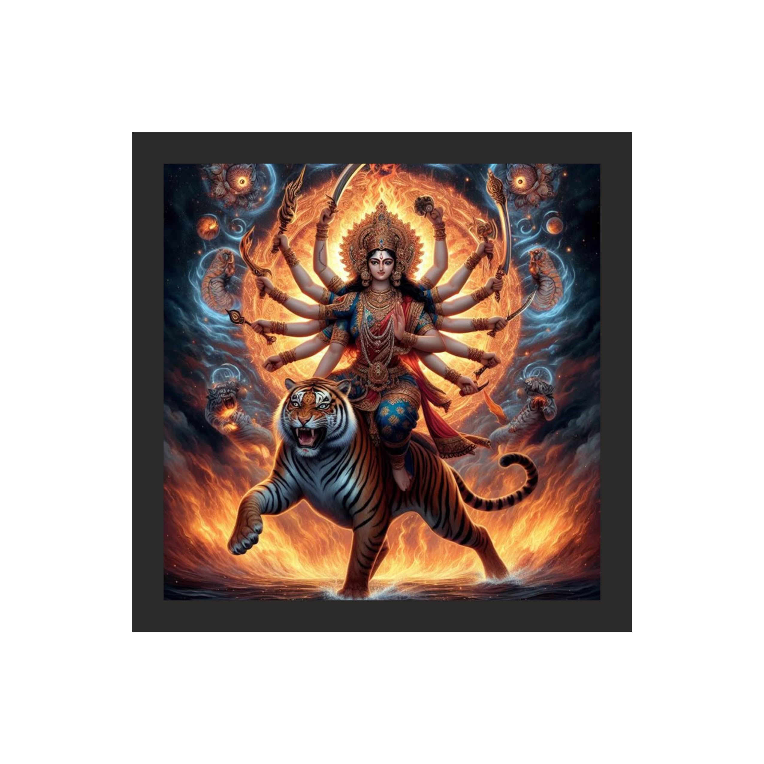 Divine Radiance Maa Durga Wall Art