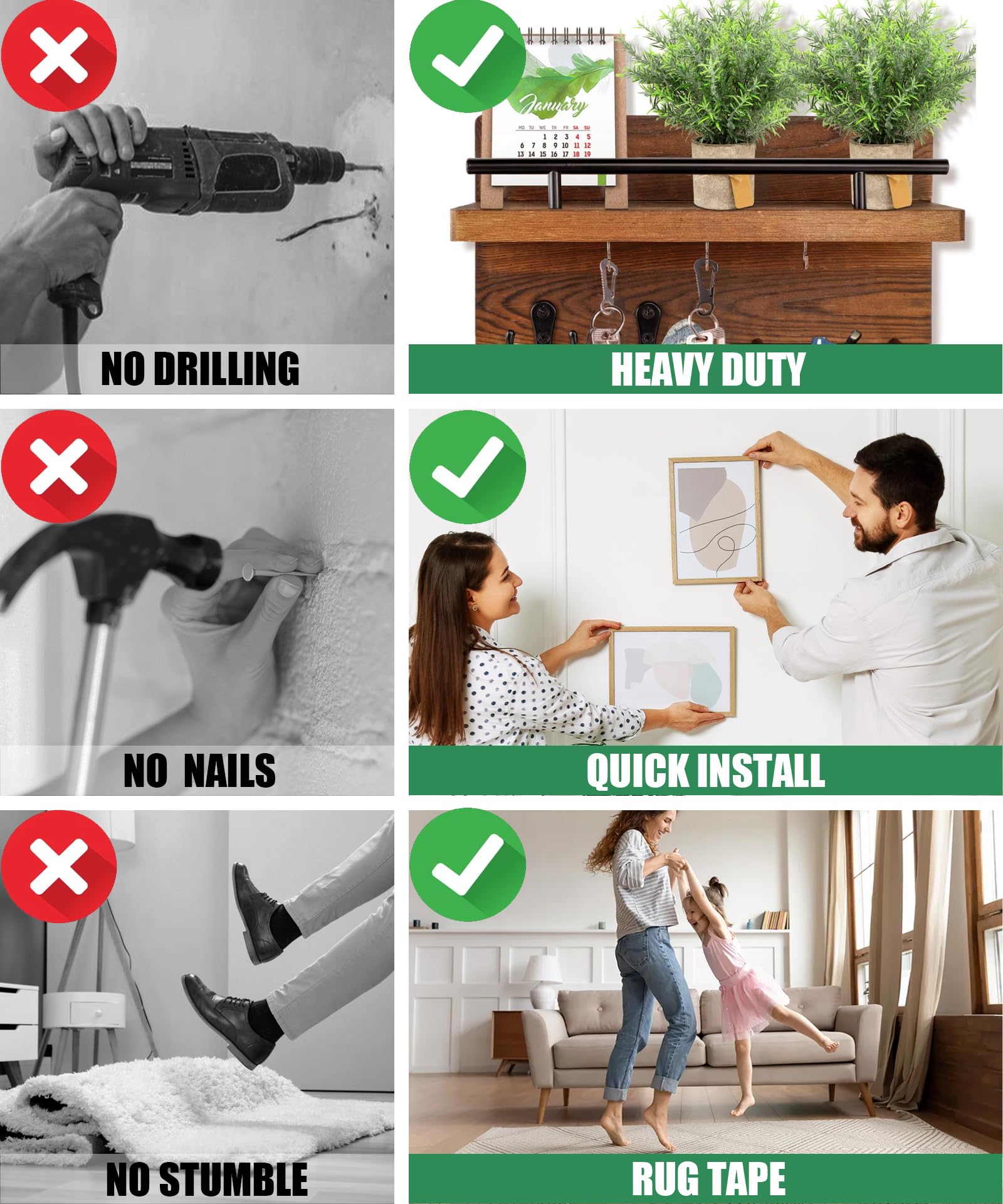 Extra Strong Double Sided Tape Heavy Duty - 240 x 1 0 0 5 - Removable Two Sided — view 4