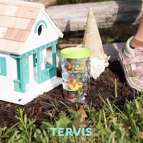 Miniatura 9 de Tervis Vaso aislado de doble pared de Disney Frozen 2 Group Made in Estados Unidos mantiene las bebidas frías y calientes, 10 onzas, ondulado,