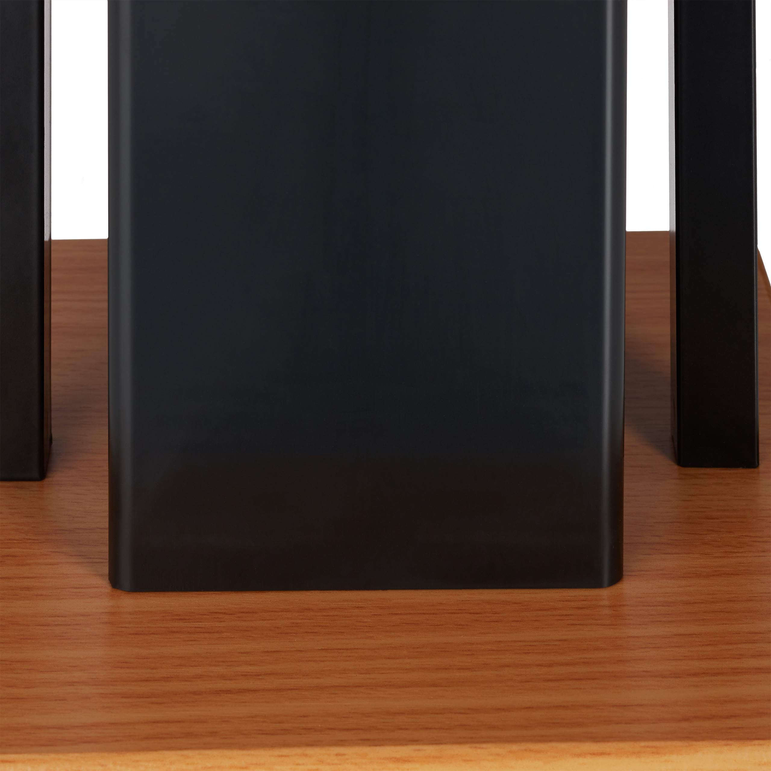 Relaxdays Escobillero Portarrollos con Soporte, Hierro-DM, Negro, 78 x 18,5 cm