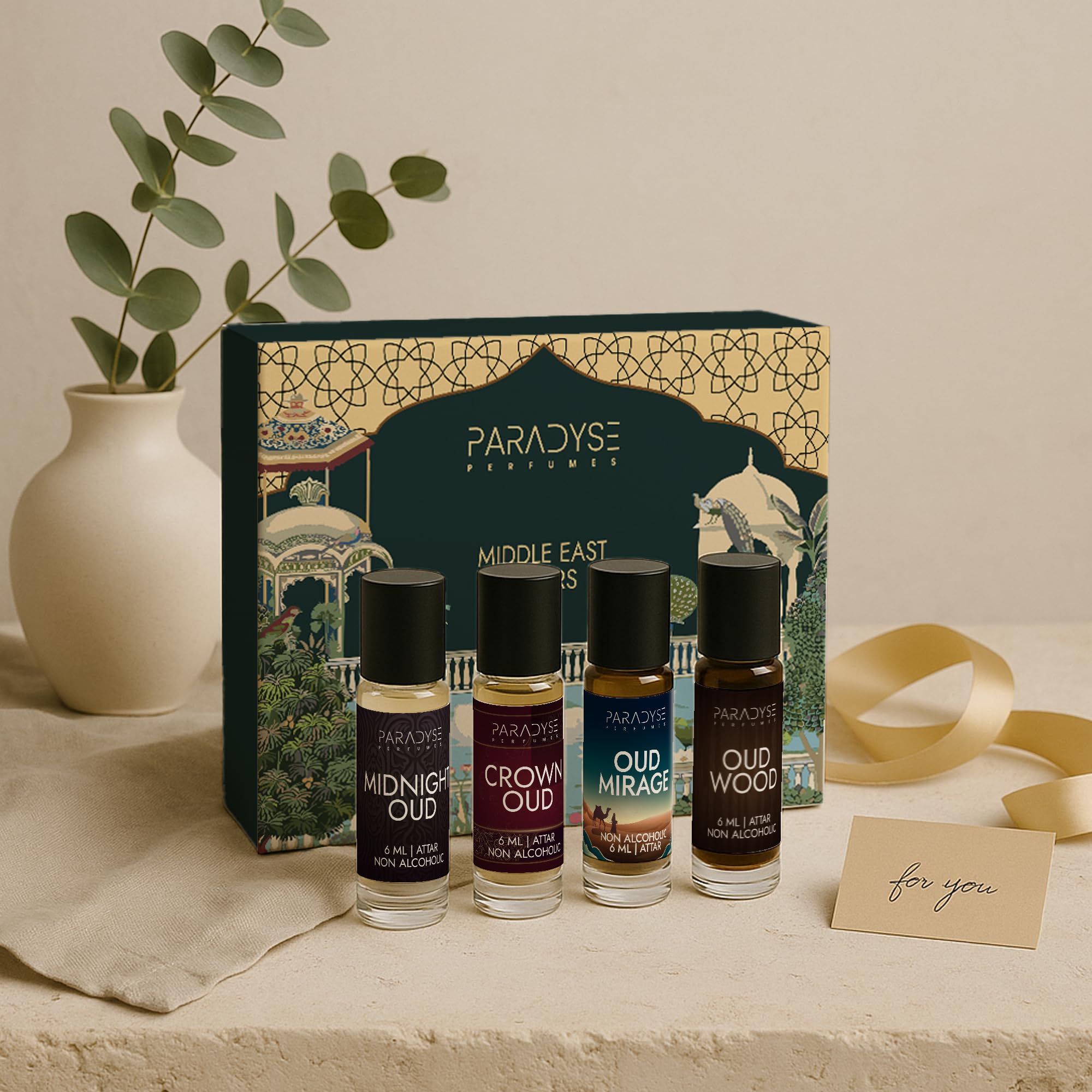 Oud Attar | Midnight, Crown, Wood & Mirage Oud | Pack Of 4 | 24 ML | Long Lasting Fragrance Perfume Oil | 100% Natural & Non-Alcoholic Roll On Attar-image-45