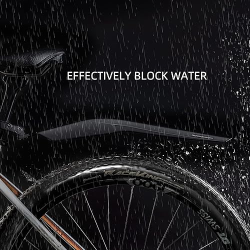 Miniatura 8 de ROCKBROS Guardabarros de bicicleta ajustable MTB Fender Bike Guardabarros trasero Guardabarros Ciclismo Guardabarros