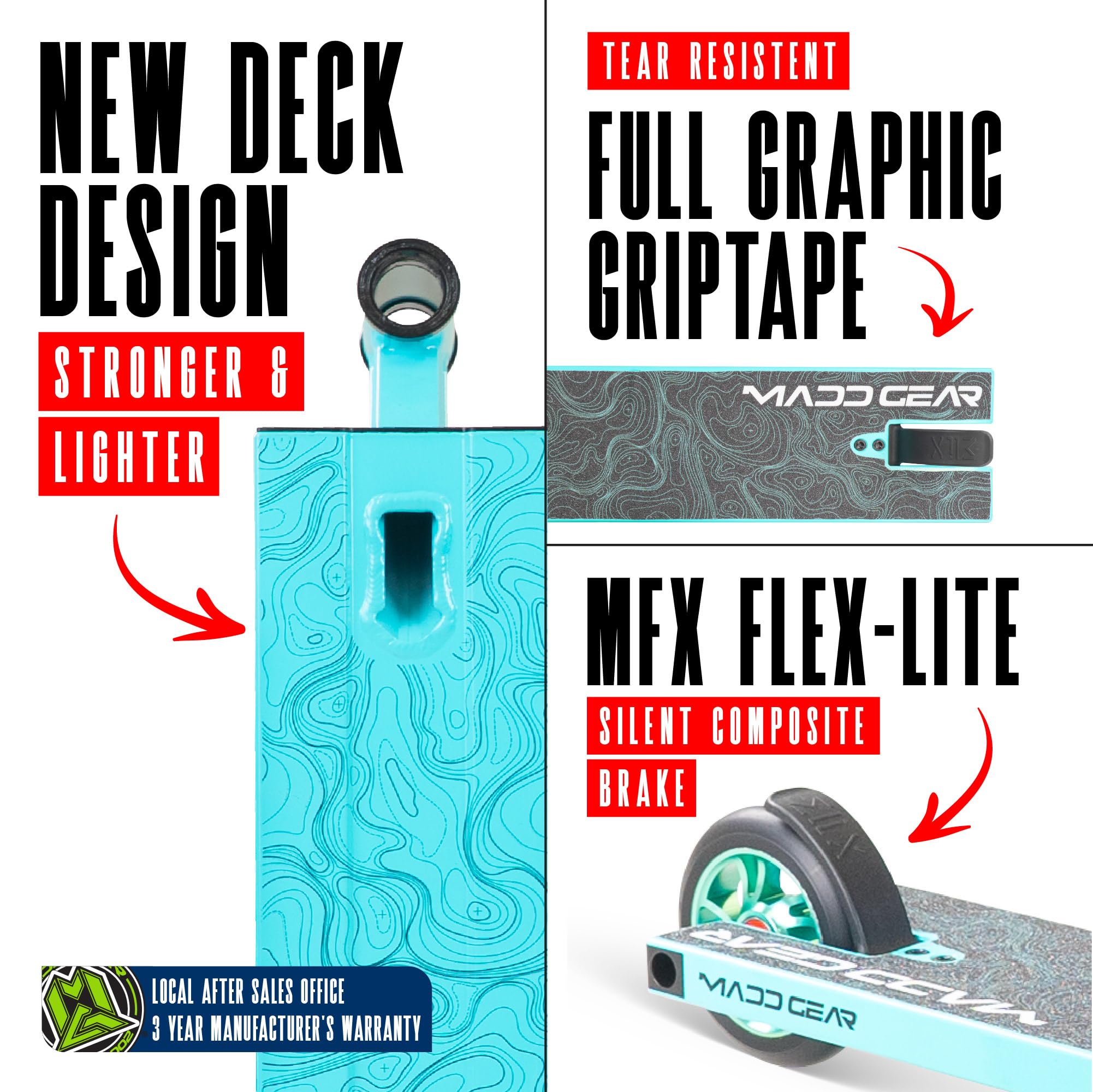 Pro Stunt Scooter for Kids and Teens Ages 8-12 – Lightweight Durable Trick Scooter for Skatepark and Street – Easy Assembly – Madd Gear MG4