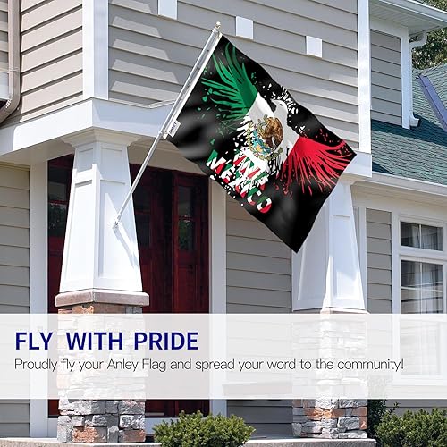 Miniatura 8 de ANLEY Fly Breeze - Bandera de México de 3 x 5 pies color vivo y a prueba de decoloración cabecera de lona y doble costura banderas nacionales