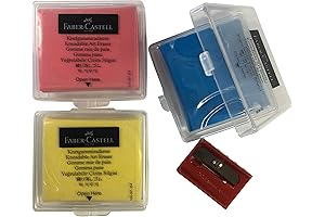 Faber-Castell Putty Eraser, Colored Kneaded Art Eraser