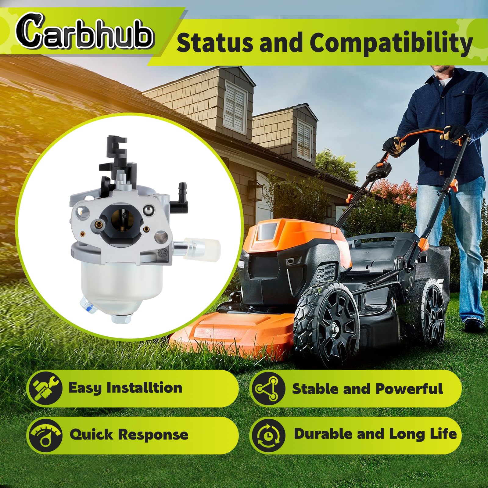 Carburatore Huayi Per Motore Harbor Freight Predator 173cc (Modello 69731)