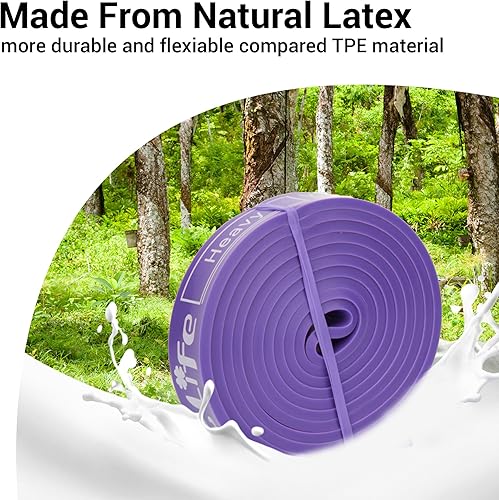 Miniatura 2 de TheFitLife Bandas de asistencia para dominadas, bandas de resistencia para entrenamiento, bandas largas de entrenamiento para ejercicio, banda de