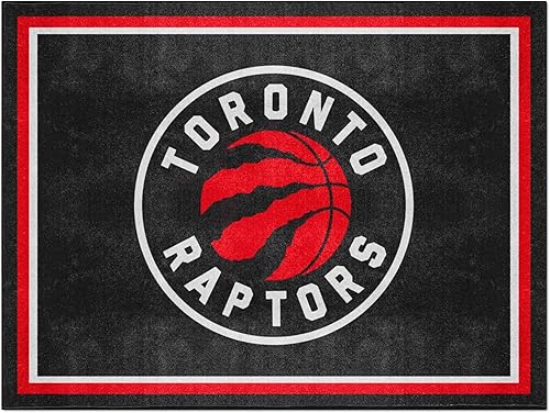 FANMATS 37110 Toronto Raptors - Alfombra de felpa de 8 x 10 pies