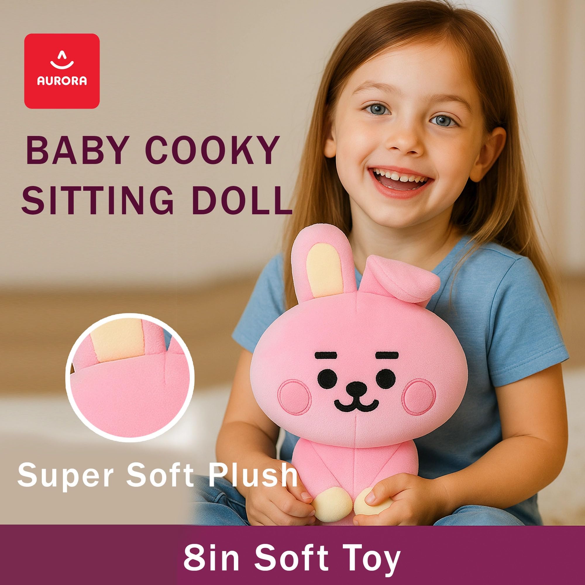 Amazon.com: Aurora, 61472, BT21 Official Goods, Baby COOKY Sitting