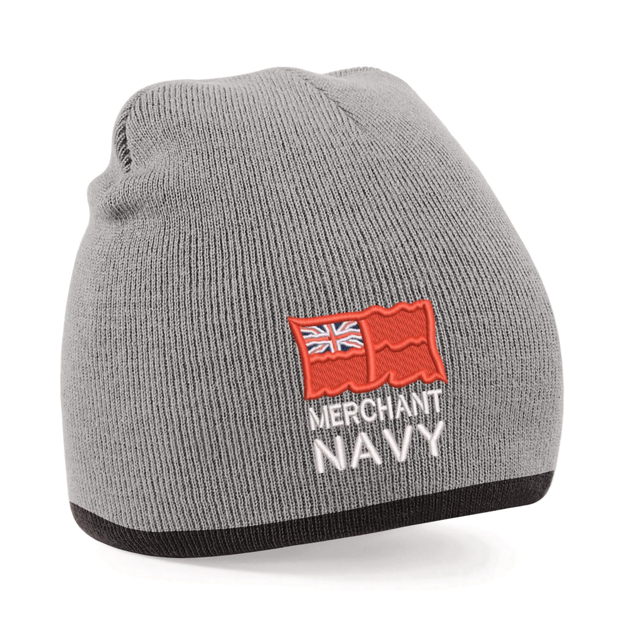 The Military Store Unisex Grey/Black Merchant Navy Beanie Hat