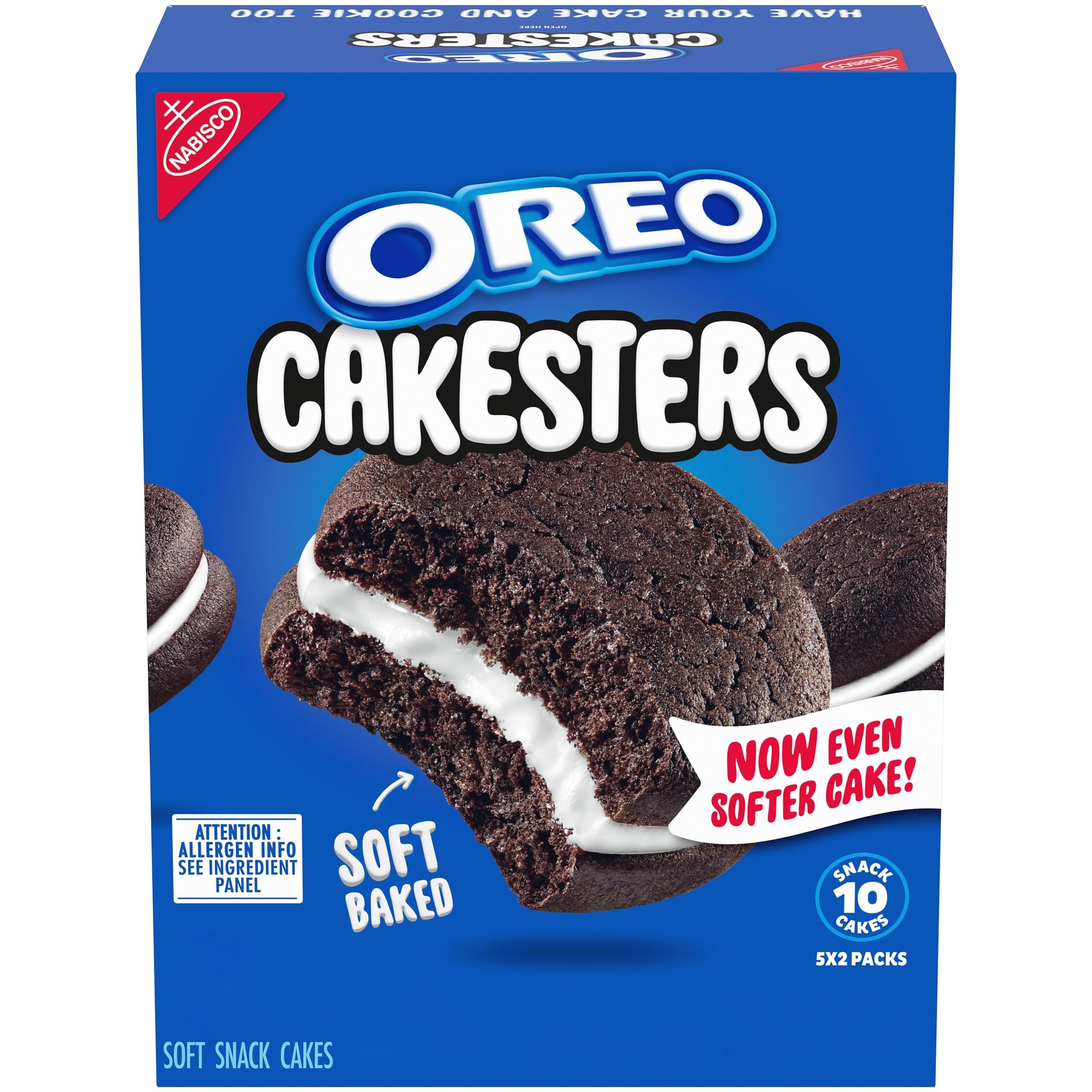 OREO Cakesters Soft Snack Cakes 5 - 2 02 oz Snack Packs