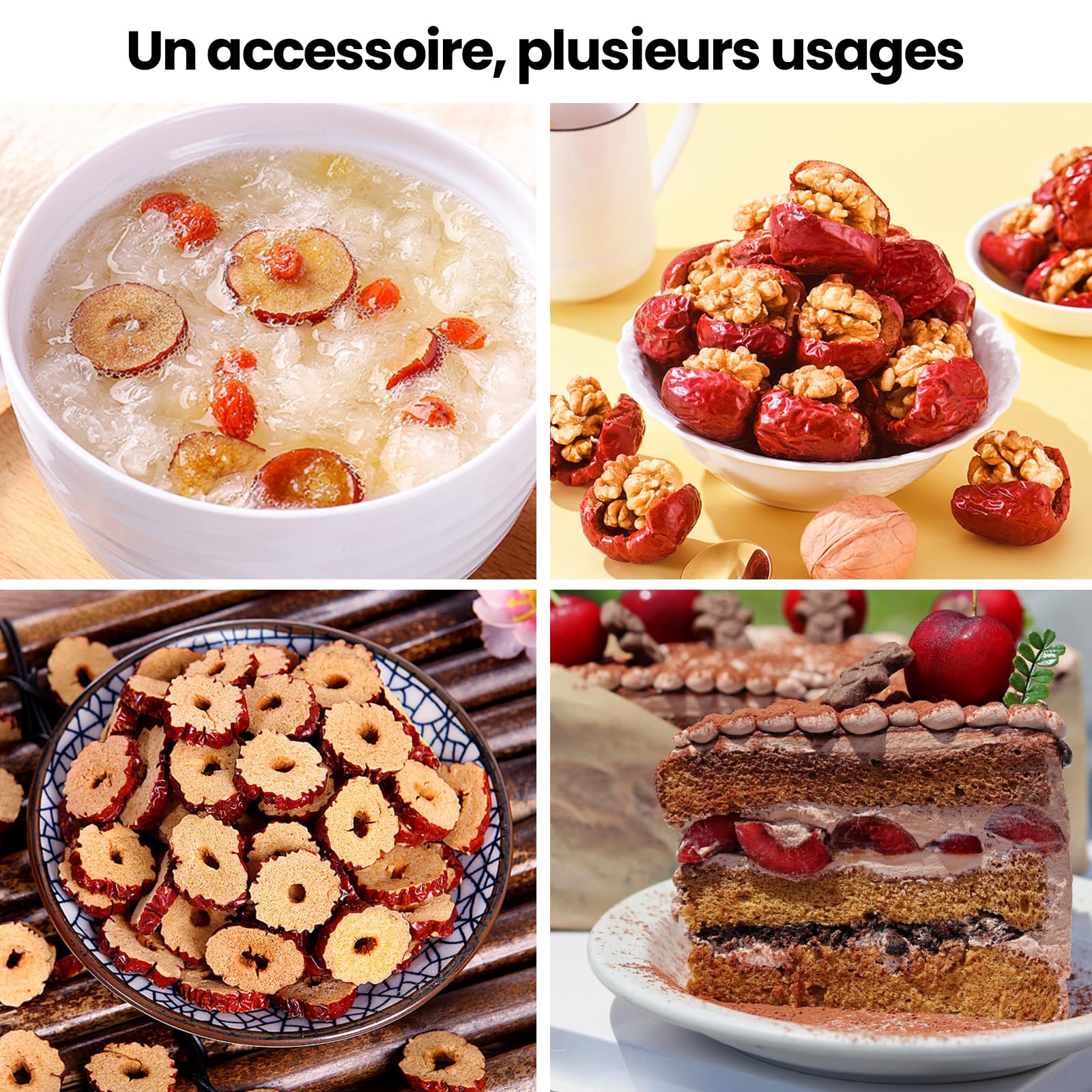 Snocciolatore di ciliegie, per rimuovere i noccioli di ciliegia in acciaio inox per una rapida rimozione dei noccioli, per ciliegie, prugne, olive, datteri