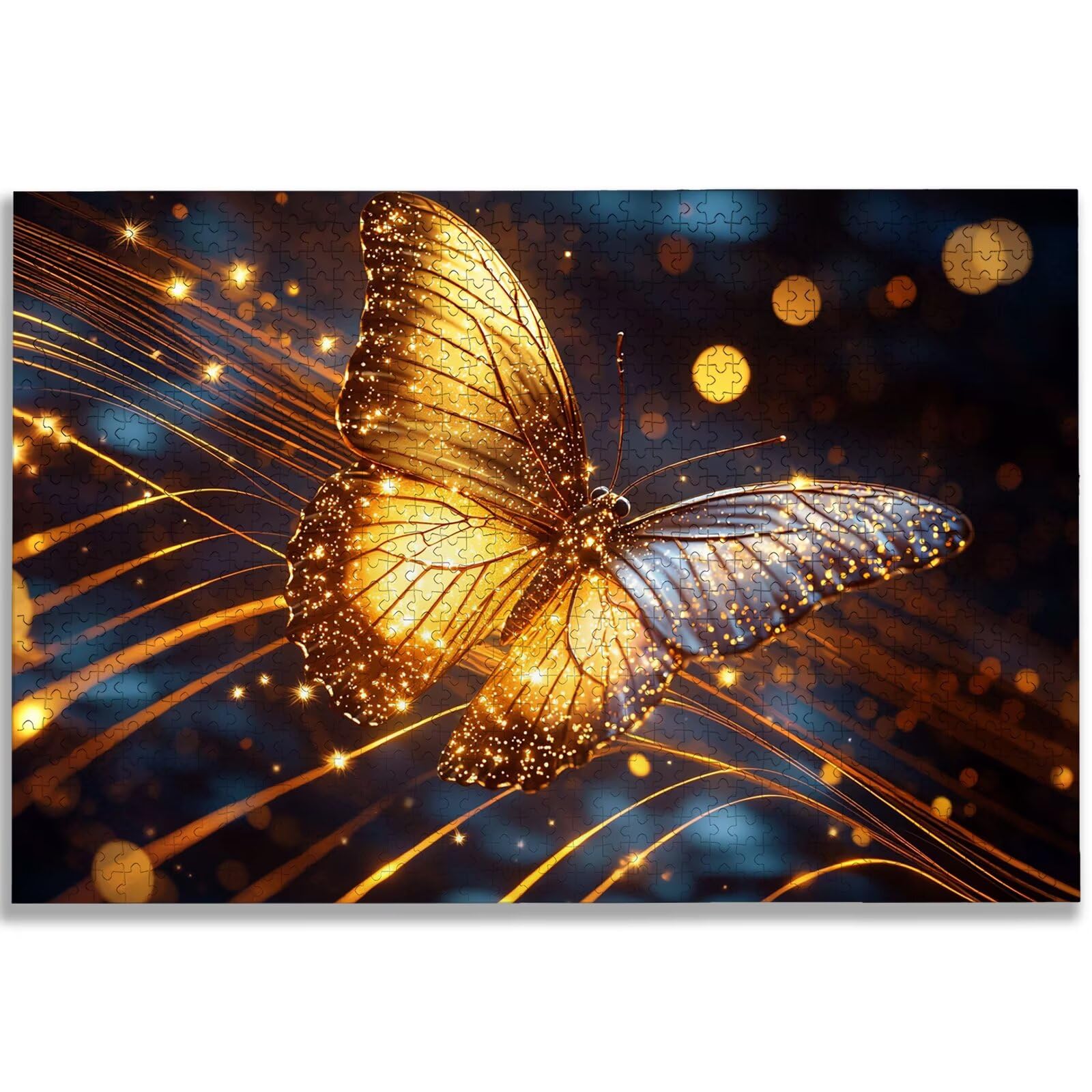 Puzzle 1500 sztuk dla dorosłych, puzzle motyle 1500 sztuk sztuki dla dorosłych i młodzieży, rozmiar: 87 x 57 cm, wymagające drewniane puzzle z motywem, pomysł na prezent dla kobiet mężczyzn, wystrój
