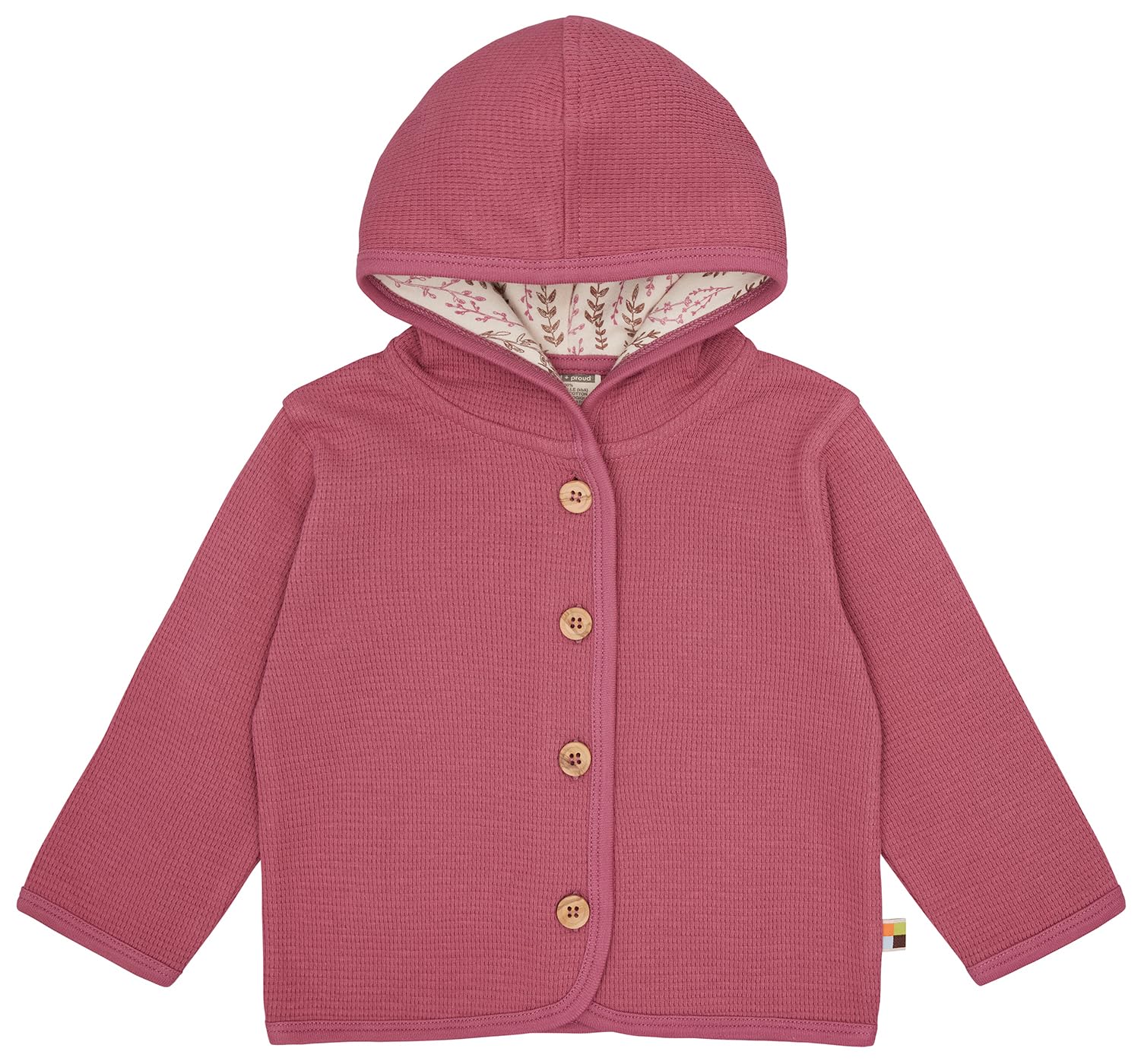 loud + proud Mädchen Waffeloptik, Gots Zertifiziert Jacke