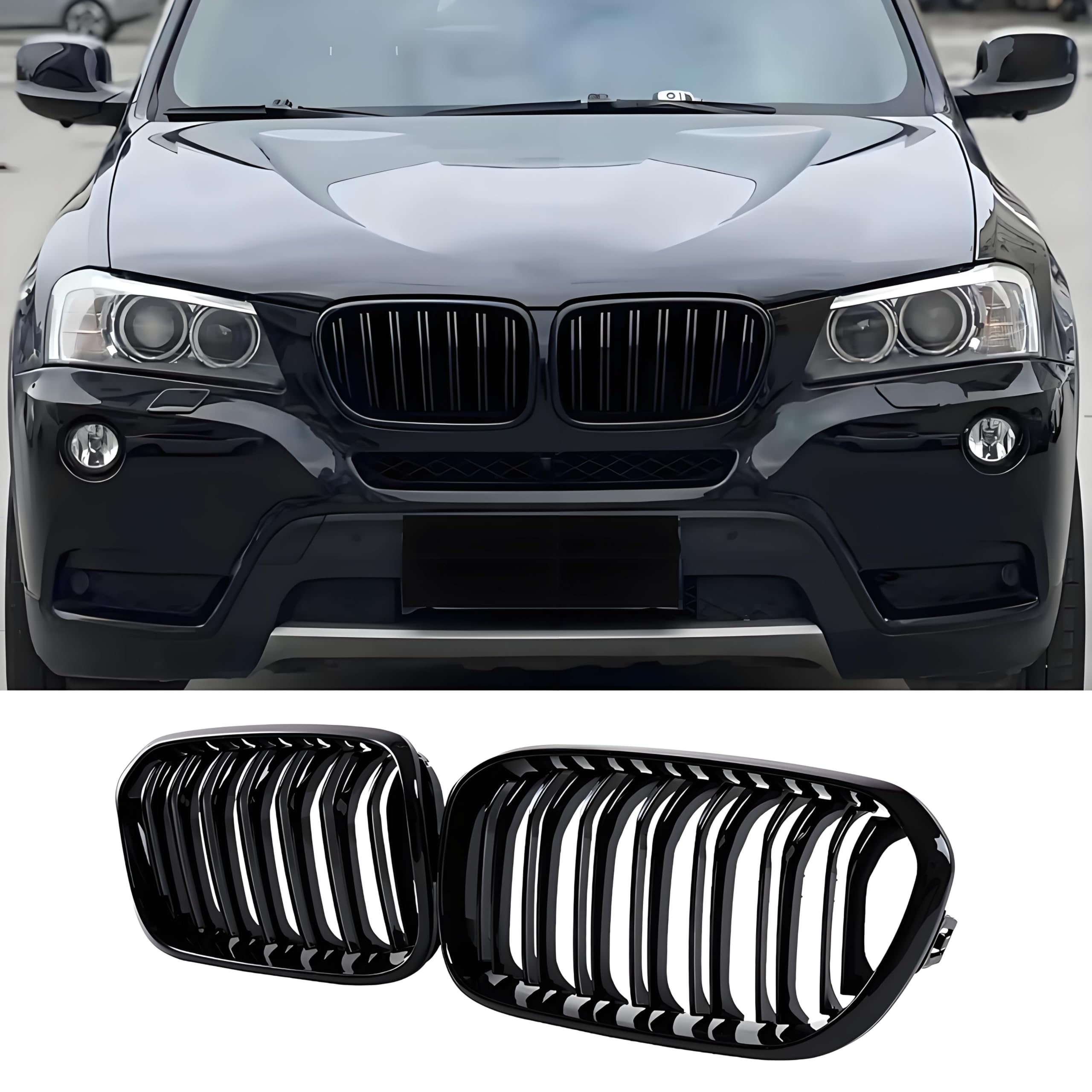 Kühlergrill Nierengrills Für BMW X3 E83 07-10 Nieren Vorne