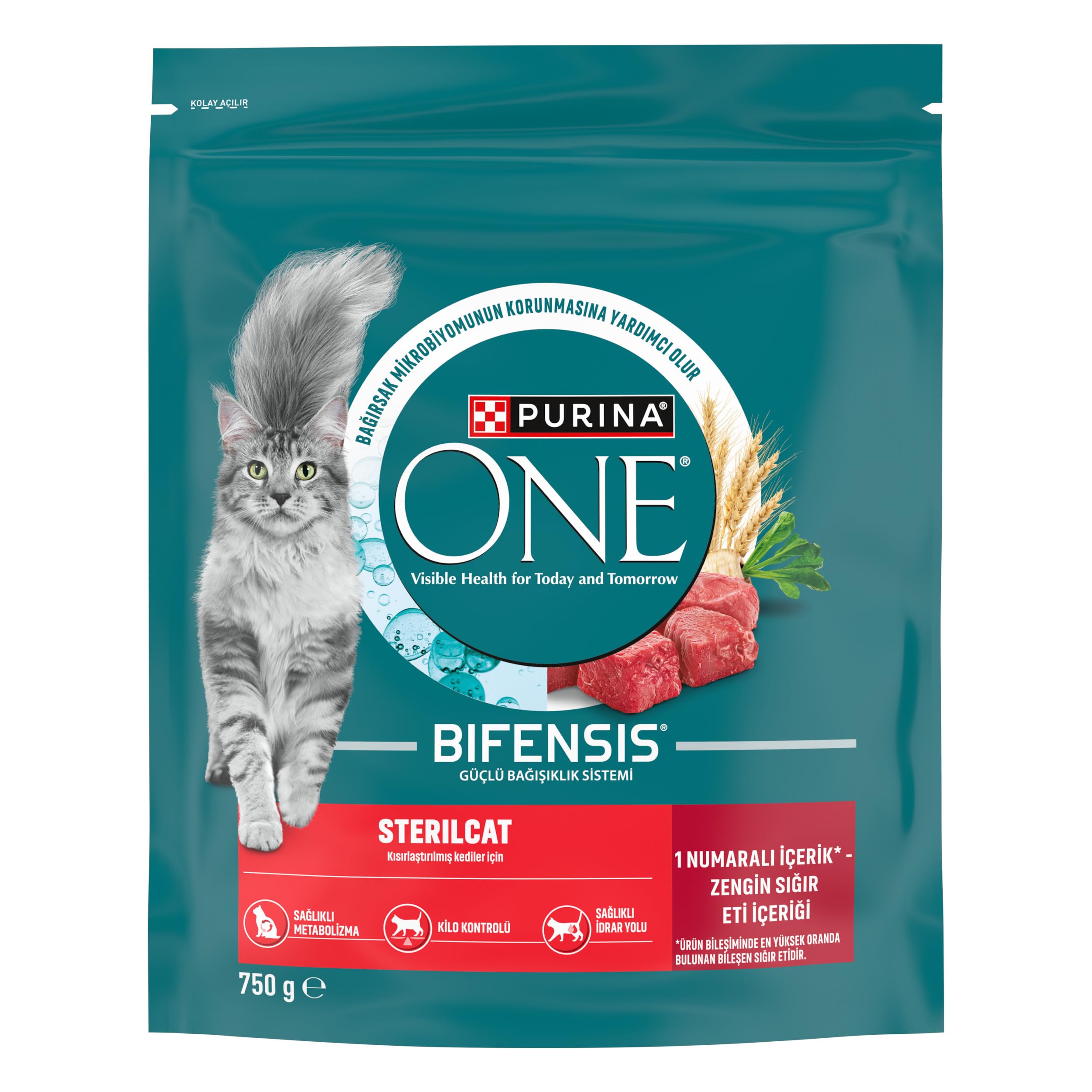 Purina ONE Sterilcat Sığır Etli Kısırlaştırılmış Kuru Kedi Maması 750g