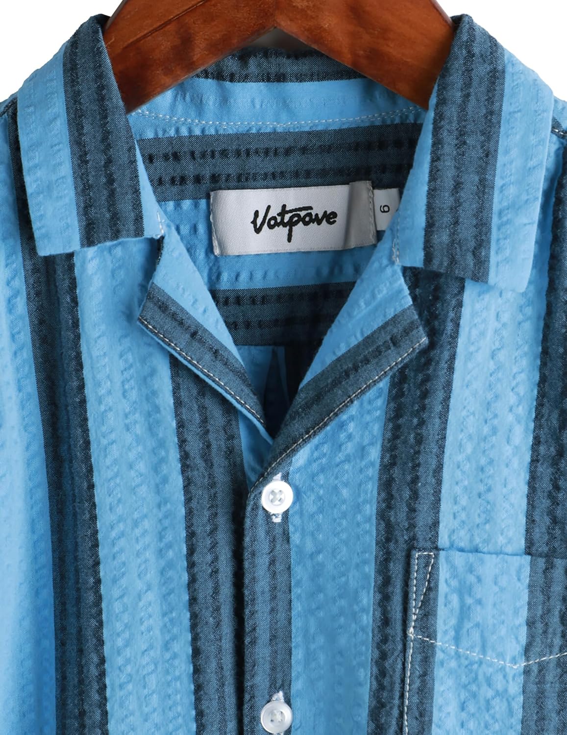 VATPAVE Boys Button Down Shirt Short Sleeve Casual Hawaiian Shirt Cuban Collar Summer Beach Shirts with Pocket - Image 4