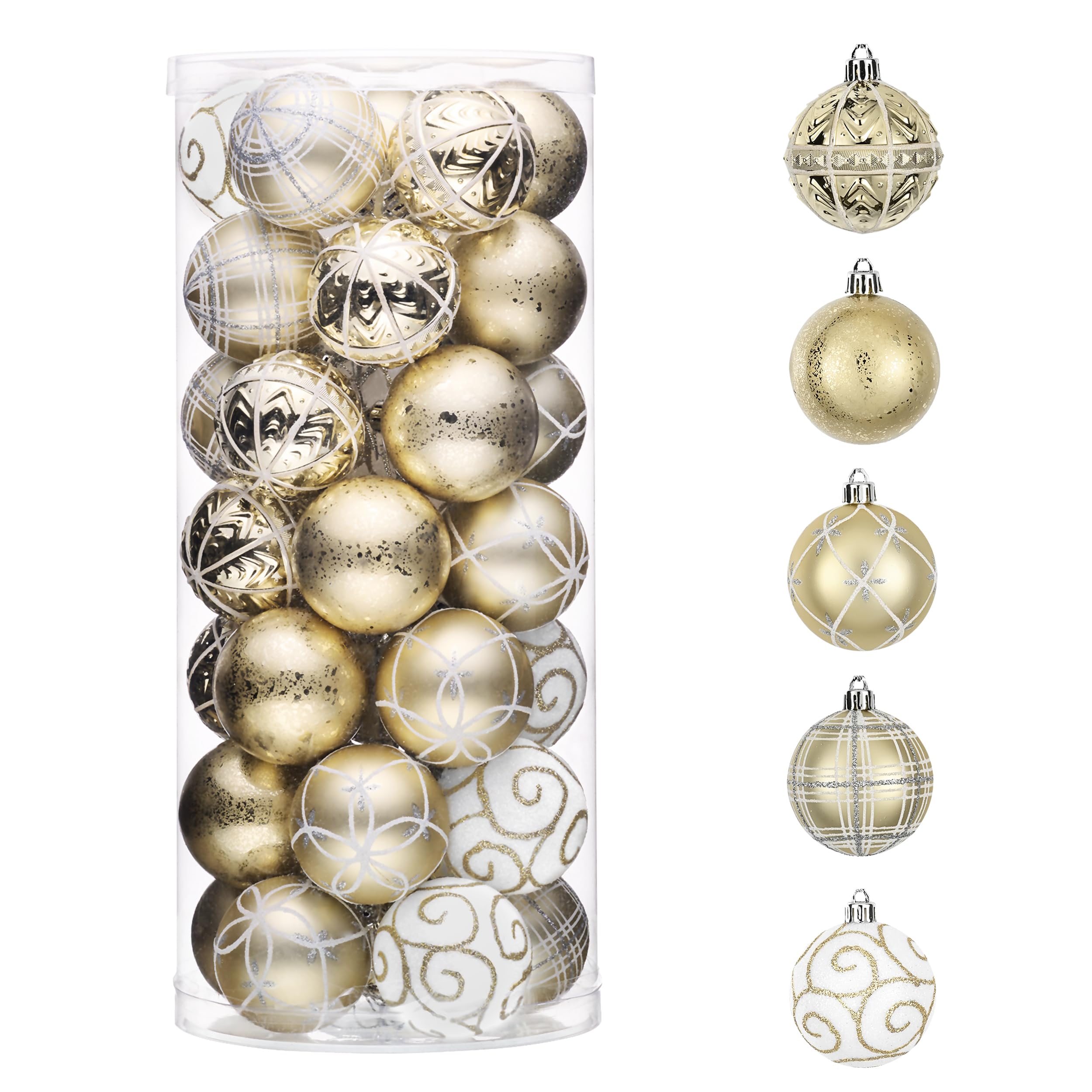 Valery Madelyn 35ct Christmas Tree Decorations Ball Ornaments 2.36 Inches