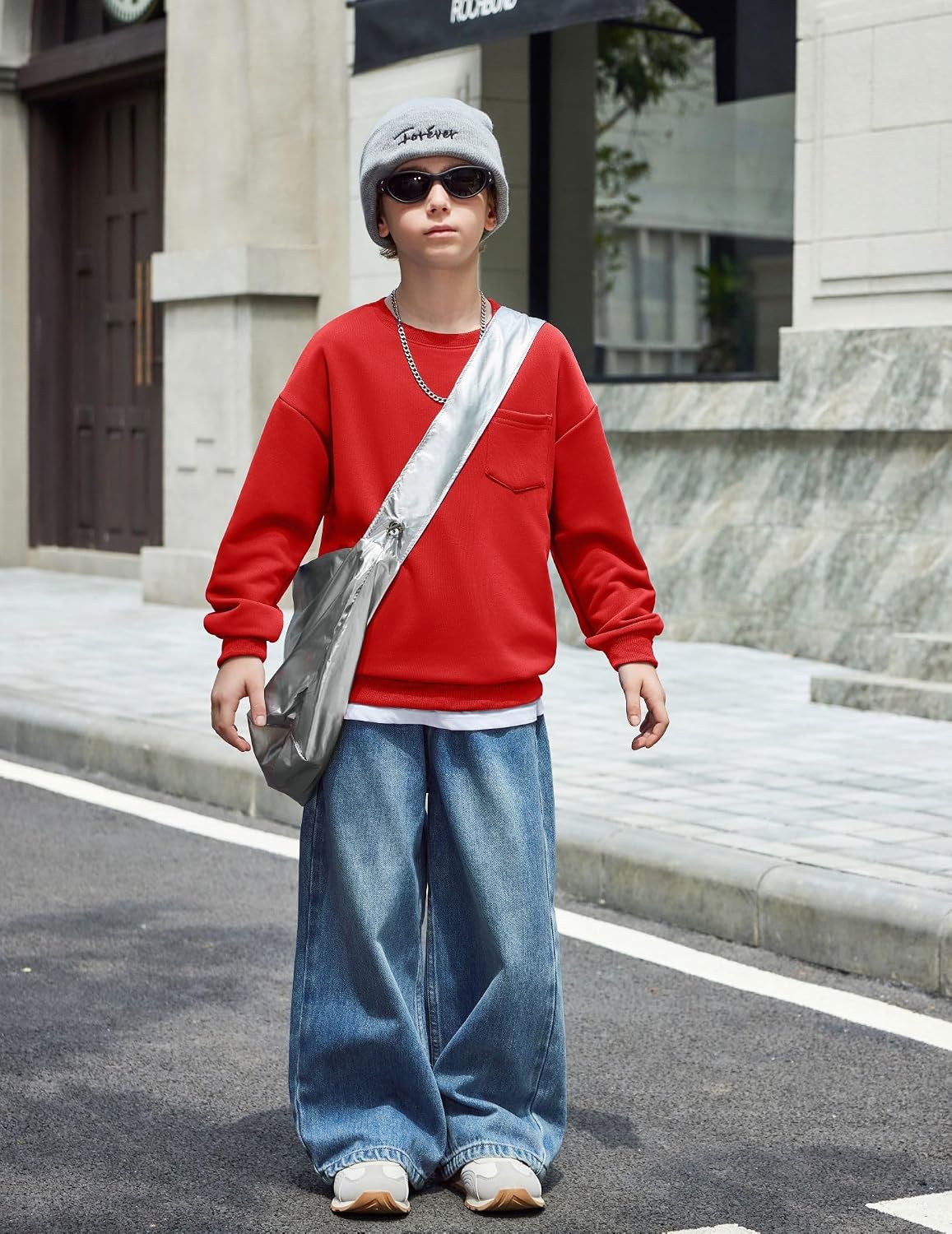 Arshiner Boys Clothes 2 Piece Fashion Fall Outfits Oversize Sweatsuit Sets