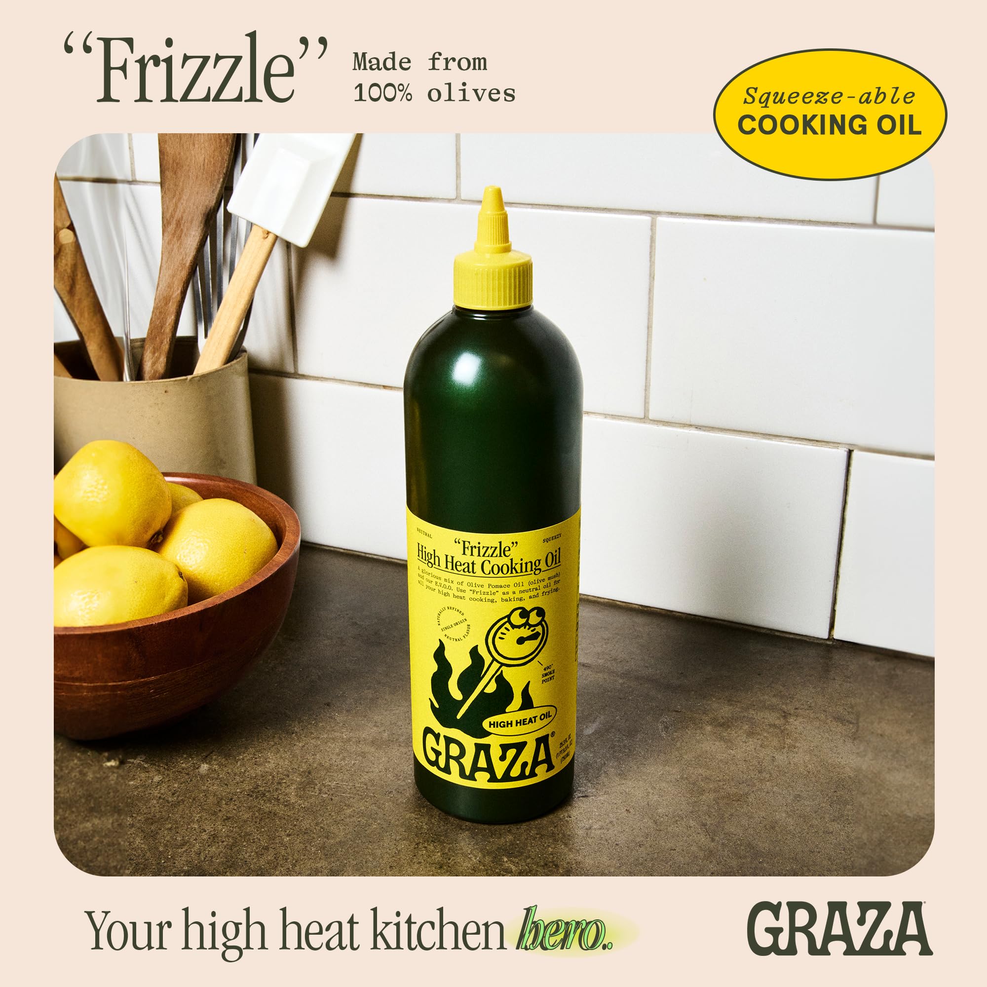 Amazon.com : Graza Frizzle High Heat Cooking Oil - Cooking Oil