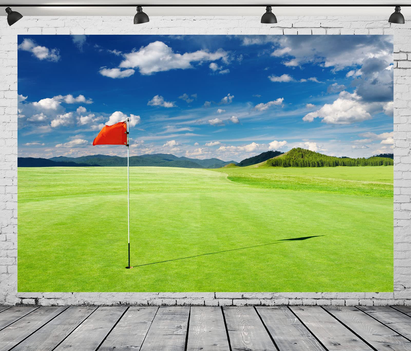Amazon | CORFOTO 7x5フィート ファブリック ゴルフコース 背景 写真