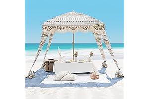 OutdoorMaster 6'X6' Beach Cabana - The Ultimate Beach Umbrella for Shade and Comfort